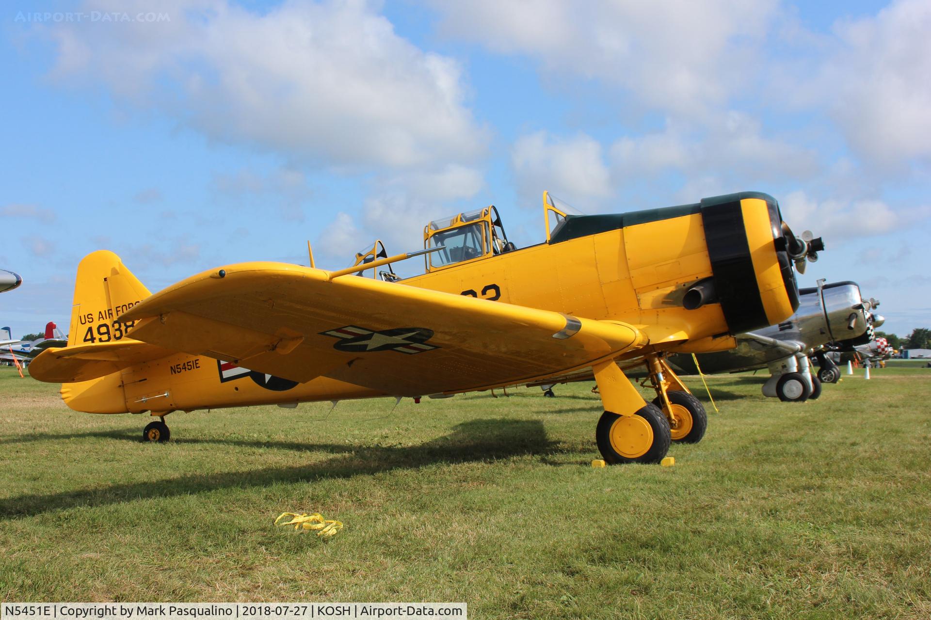 N5451E, 1949 North American T-6G Texan C/N 168-496, North American T-6G