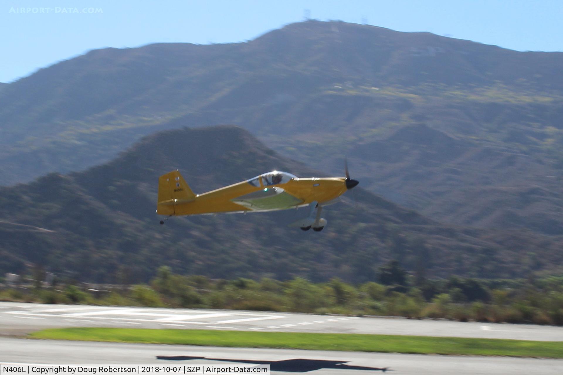 N406L, 2008 Vans RV-6 C/N 936, Provo VANs RV-6, Lycoming O-320 160 Hp, takeoff climb Rwy 22. Young Eagles flight