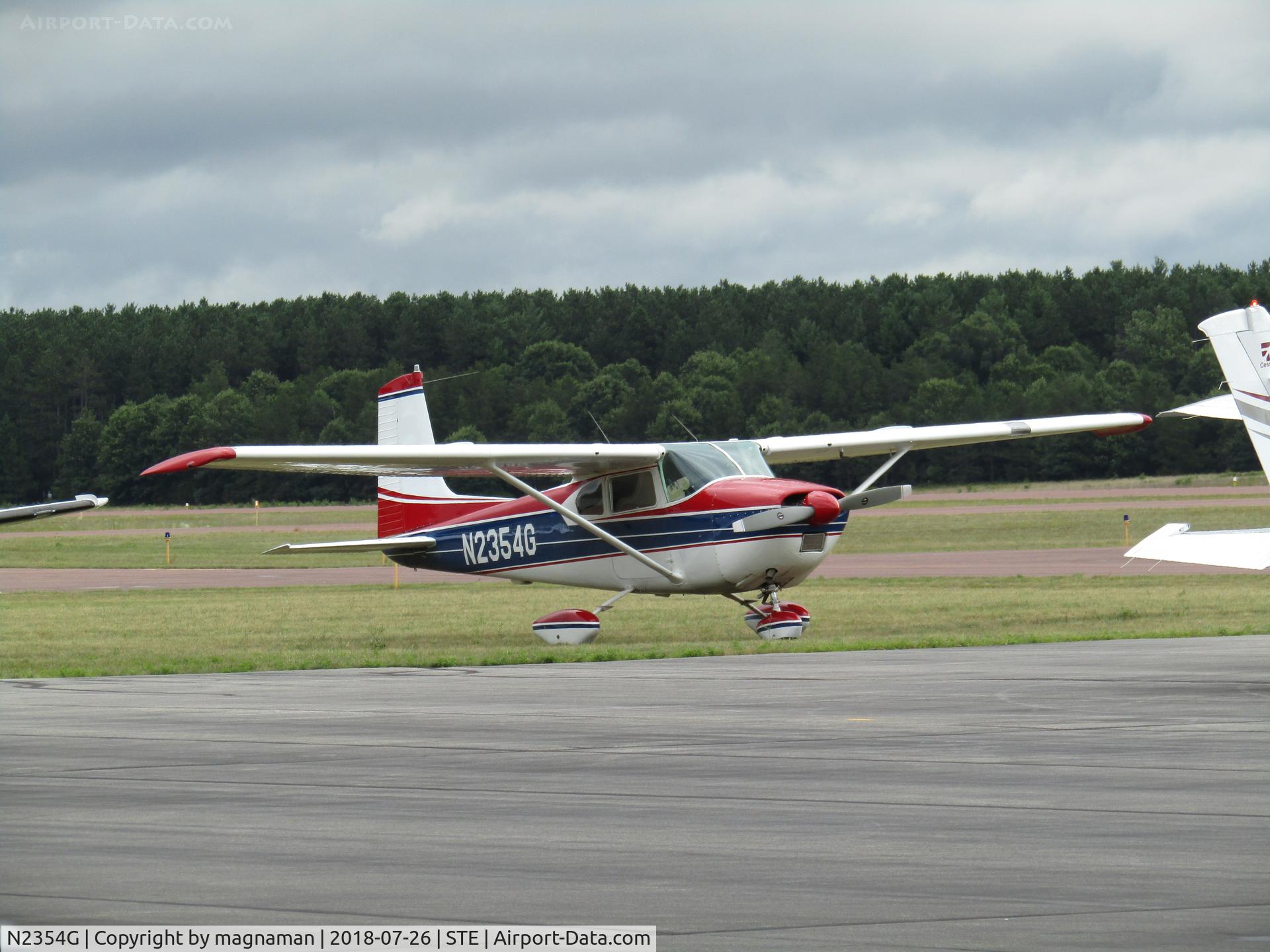 N2354G, 1958 Cessna 182B Skylane C/N 51654, real oldie on apron