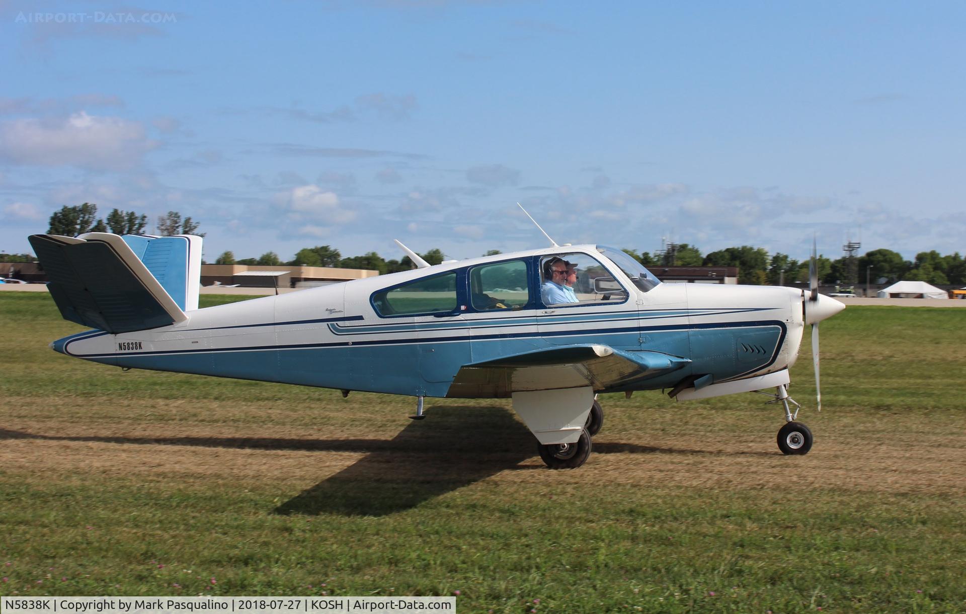 N5838K, 1965 Beech S35 Bonanza C/N D-7838, Beech S35