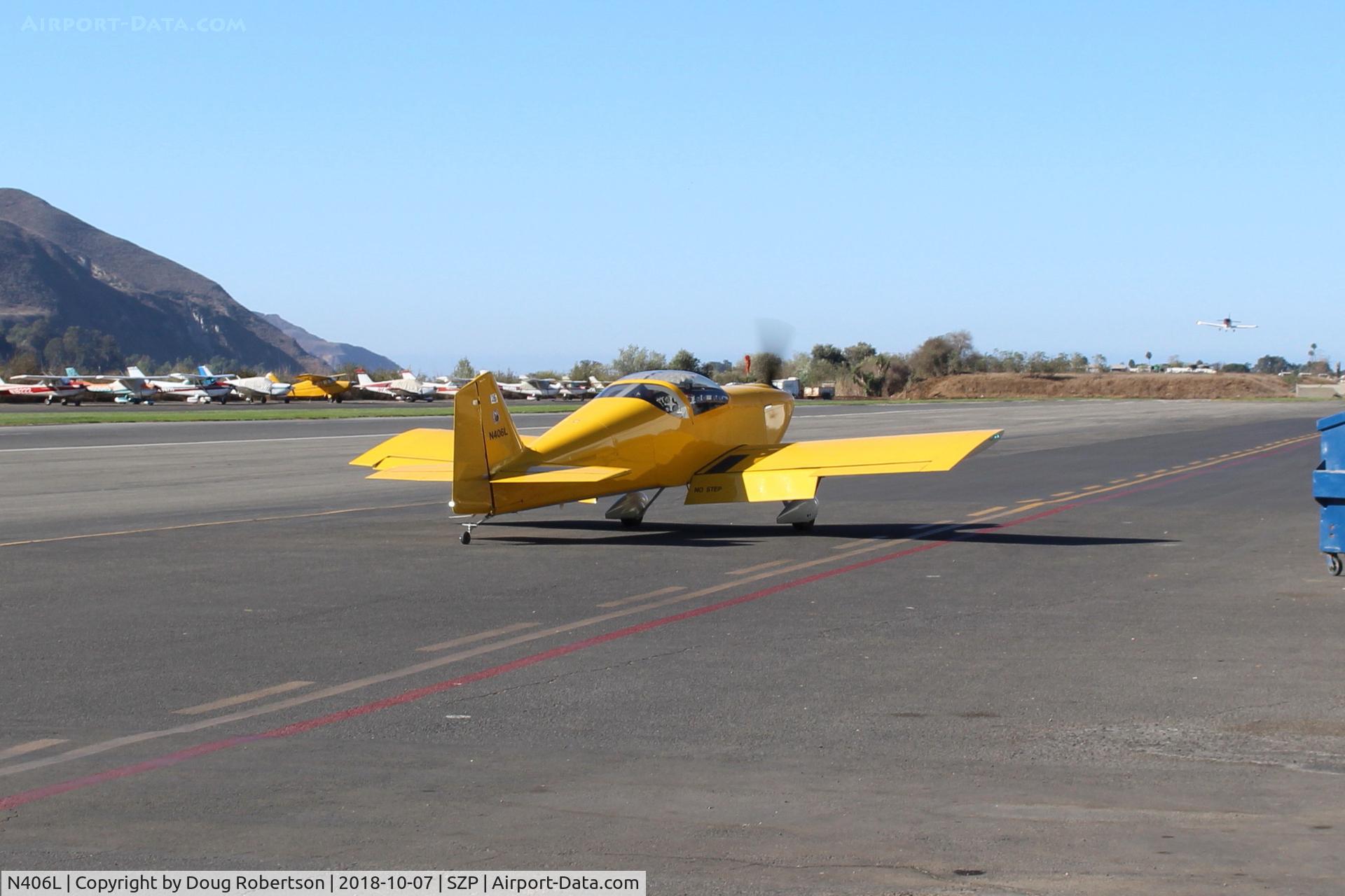 N406L, 2008 Vans RV-6 C/N 936, Provo VANs RV-6, Lycoming O-320 160 Hp,  taxi