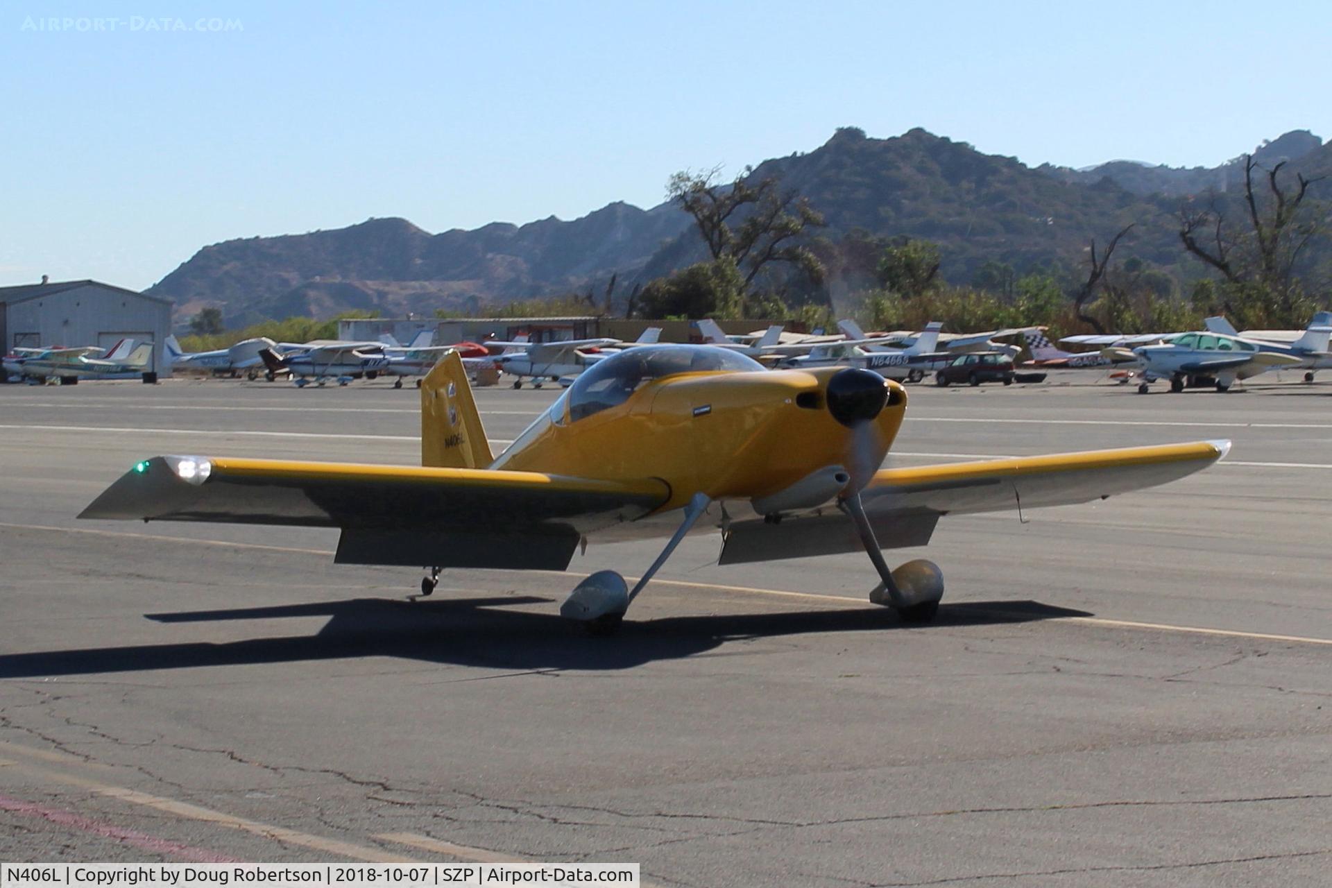 N406L, 2008 Vans RV-6 C/N 936, Provo VANs RV-6, Lycoming O-320 160 Hp, taxi