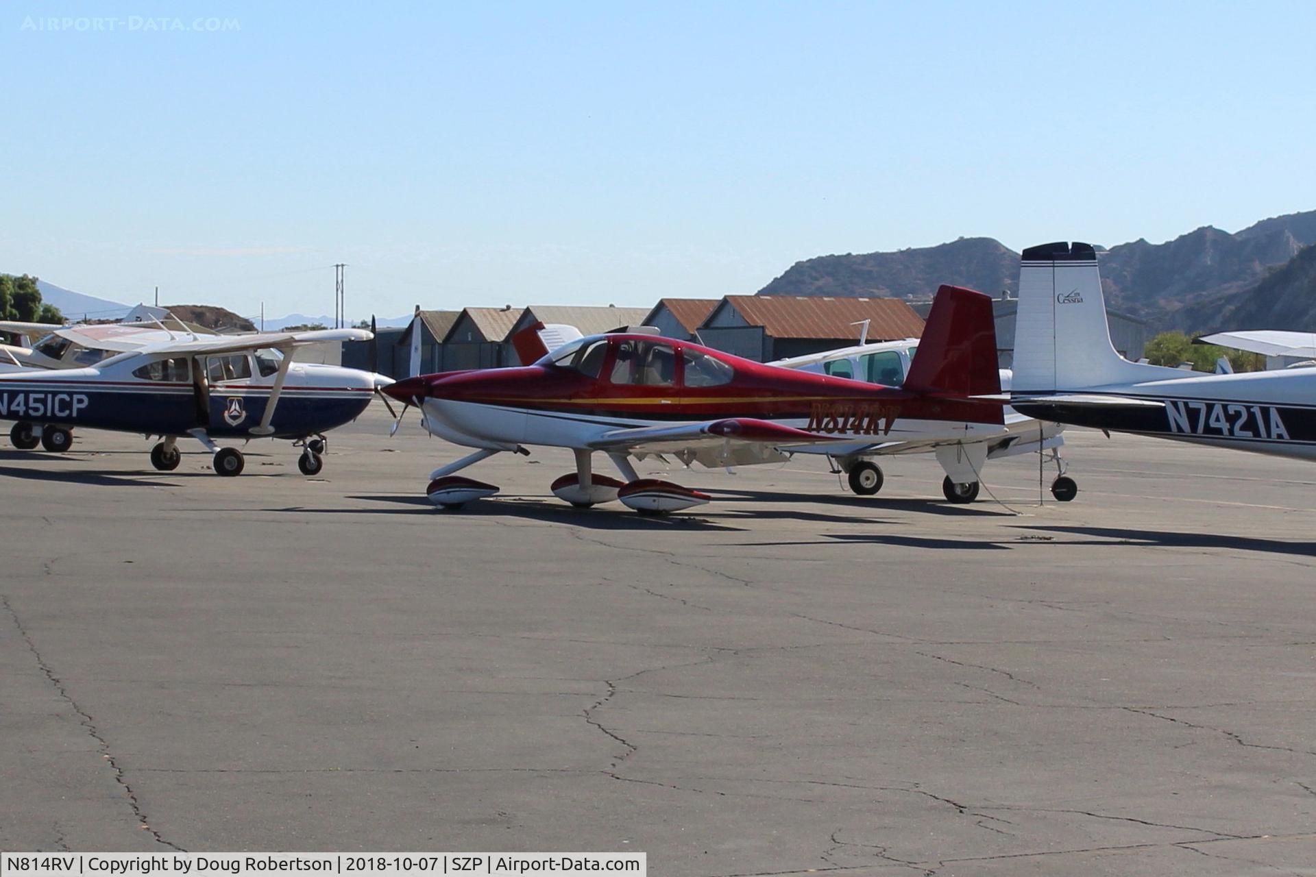 N814RV, 2012 Vans RV-10 C/N 40871, 2012 Whisman VANs RV-10, Lycoming IO-540 250 Hp, on Transient Ramp
