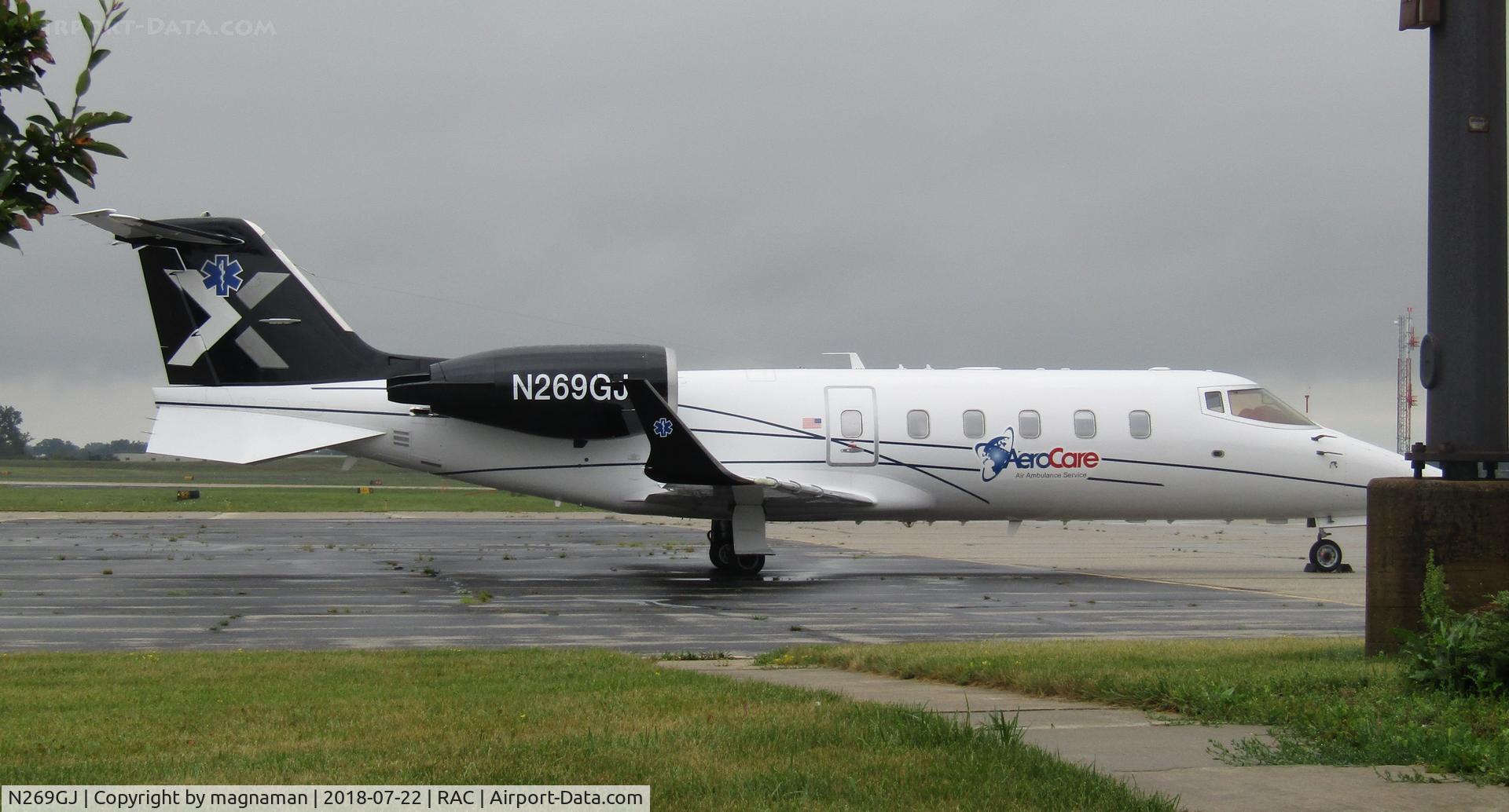 N269GJ, 1996 Learjet 60 C/N 096, At racine batten