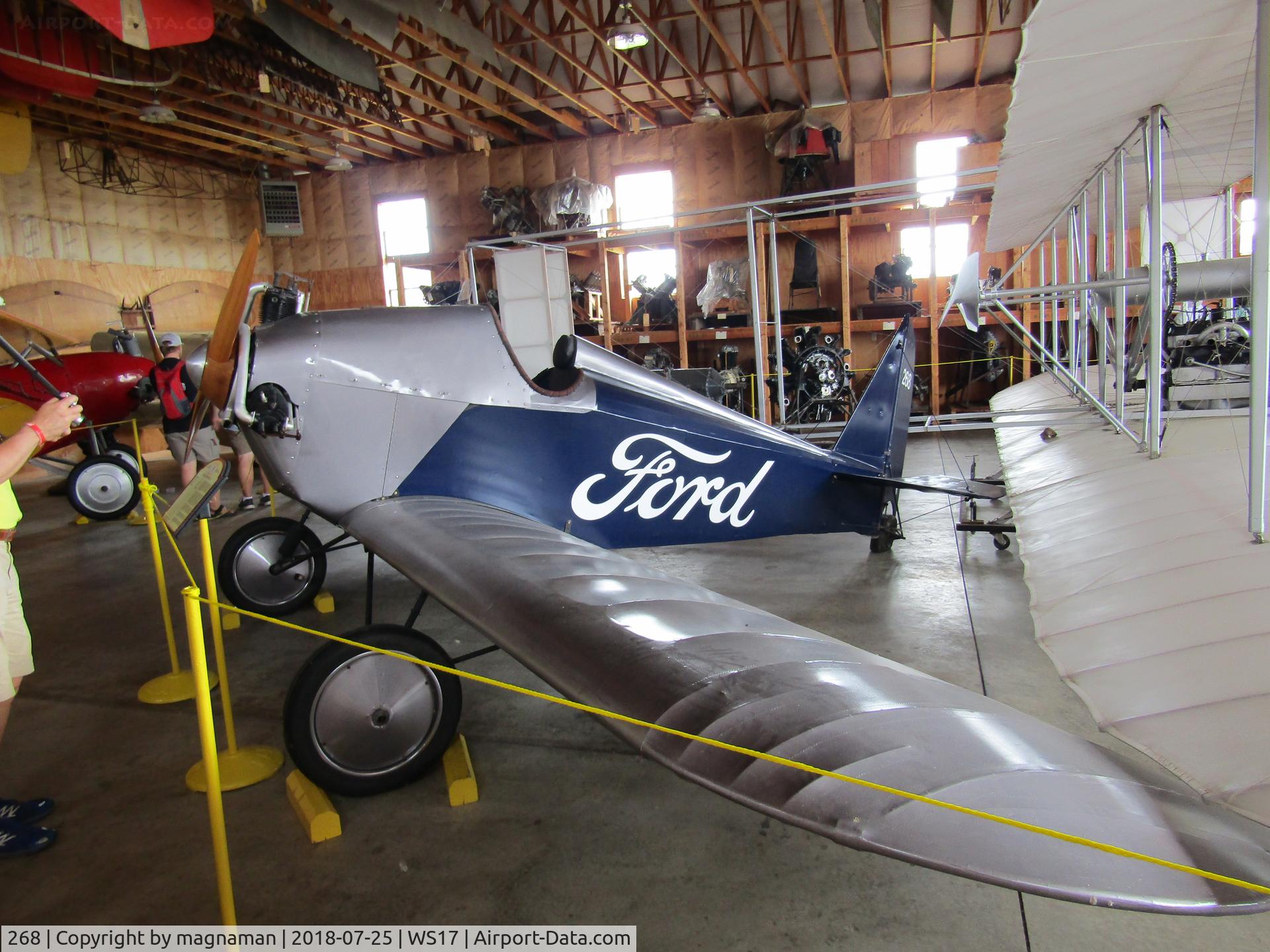 268, 1991 Ford Flivver Replica C/N 1, in hangar at pioneer airport