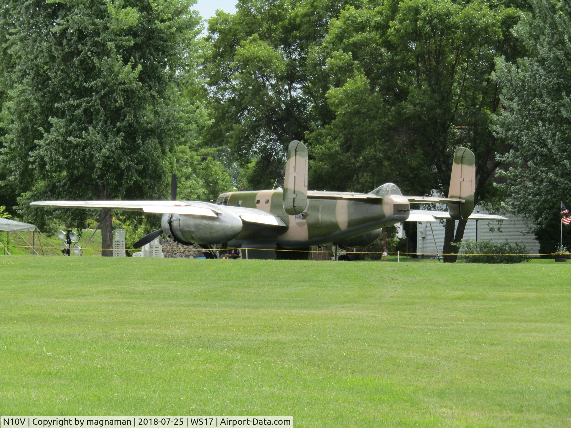 N10V, 1943 North American B-25H Mitchell C/N 98-21433, out in fresh air for EAA 18