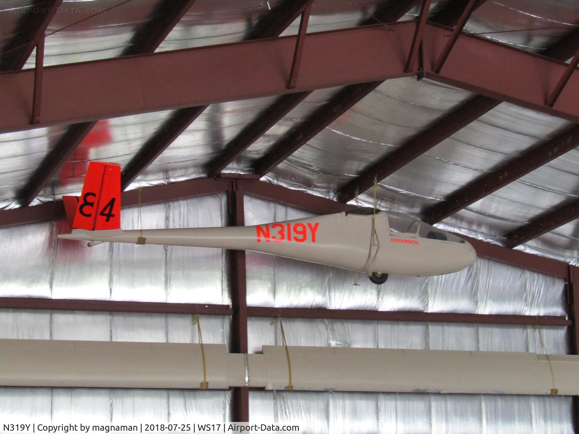 N319Y, 1963 Helisoar HP-10 C/N 101, hung up - glad i noticed it!