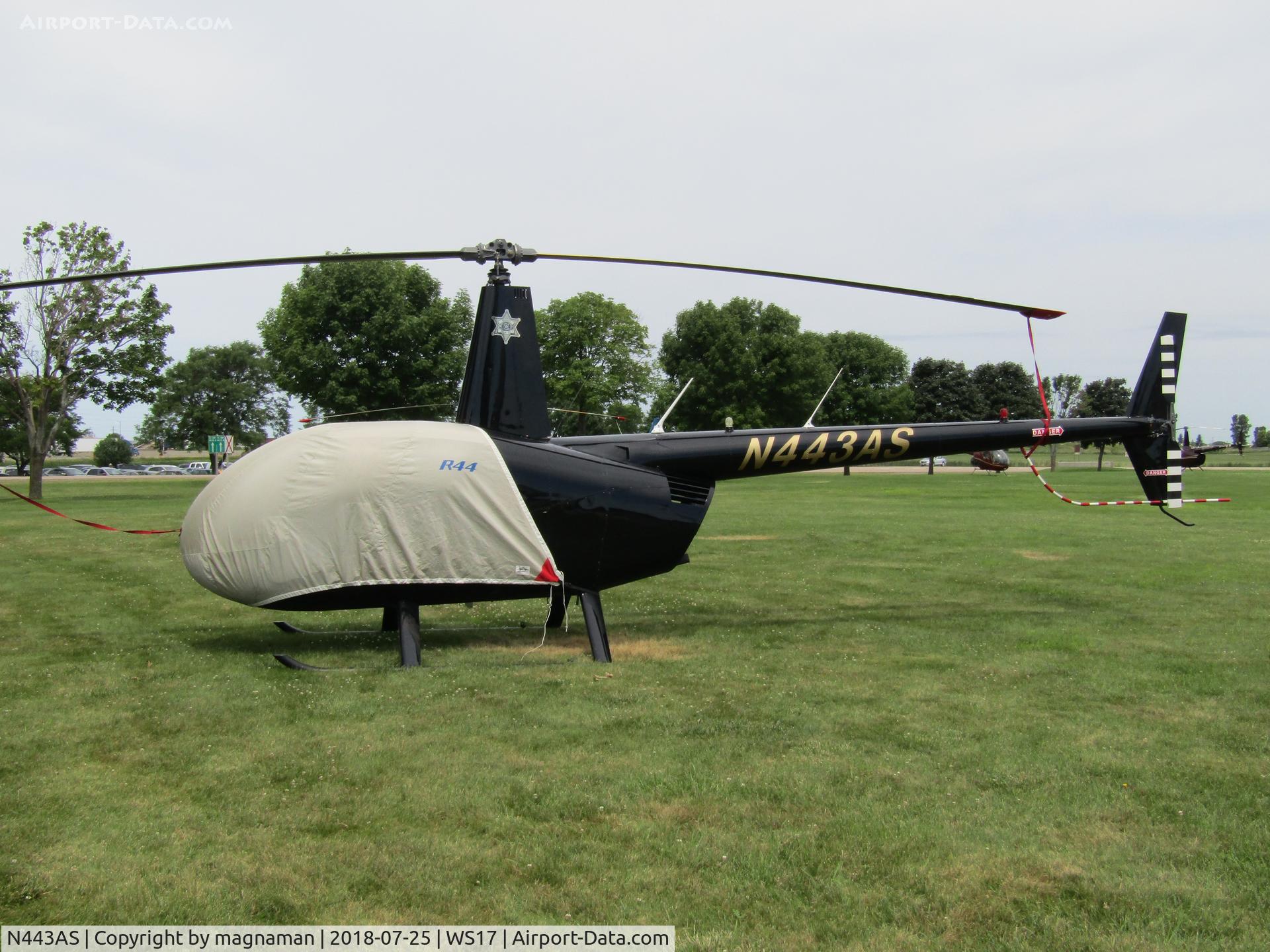 N443AS, 2007 Robinson R44 II C/N 11681, at pioneer for EAA 18