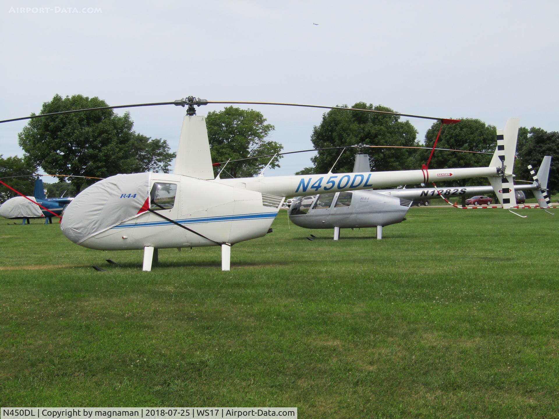N450DL, 2003 Robinson R44 II C/N 10236, at pionerr for OSH 18