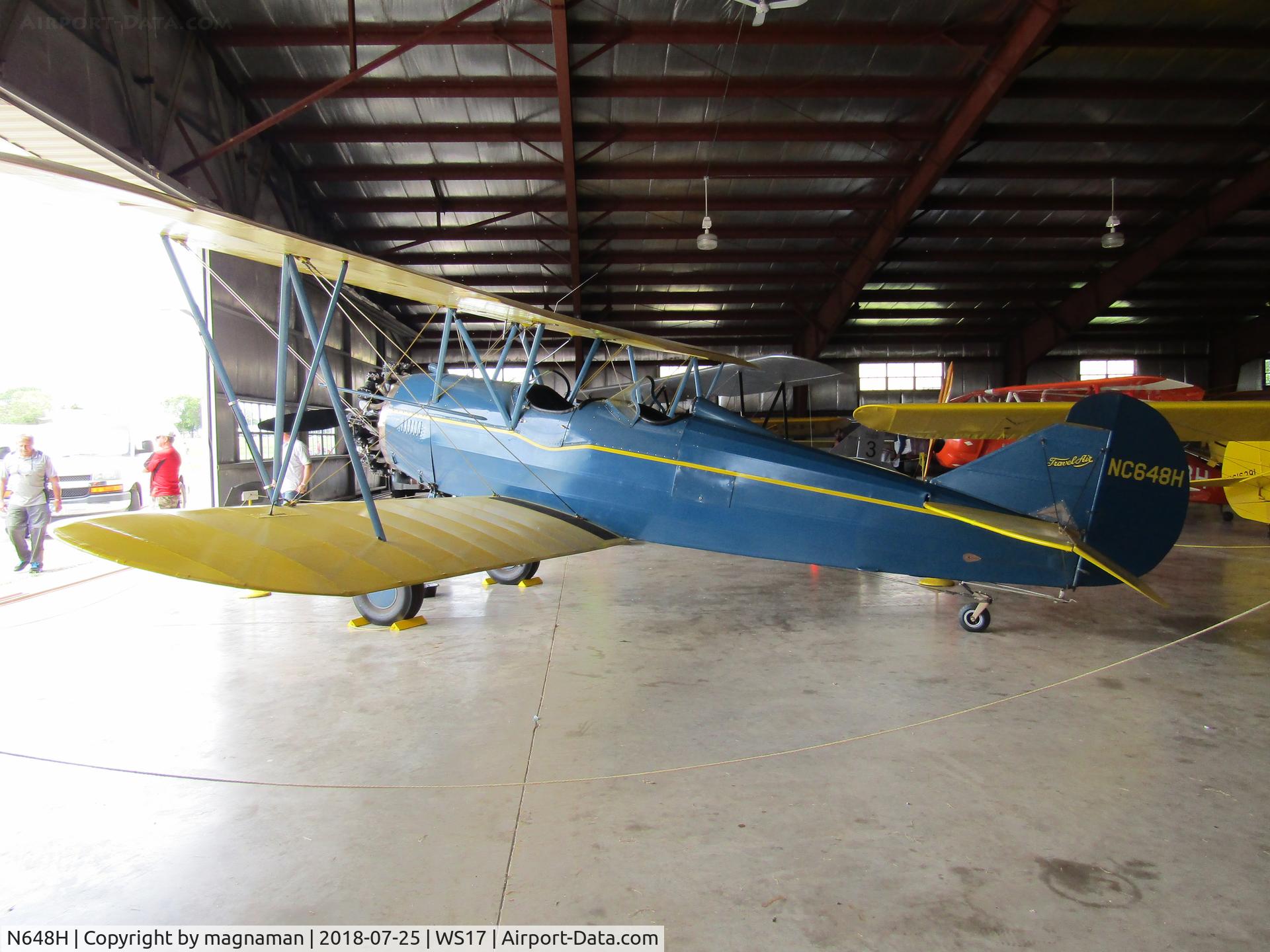N648H, 1929 Curtiss-Wright Travel Air E-4000 C/N 1224, at pioneer