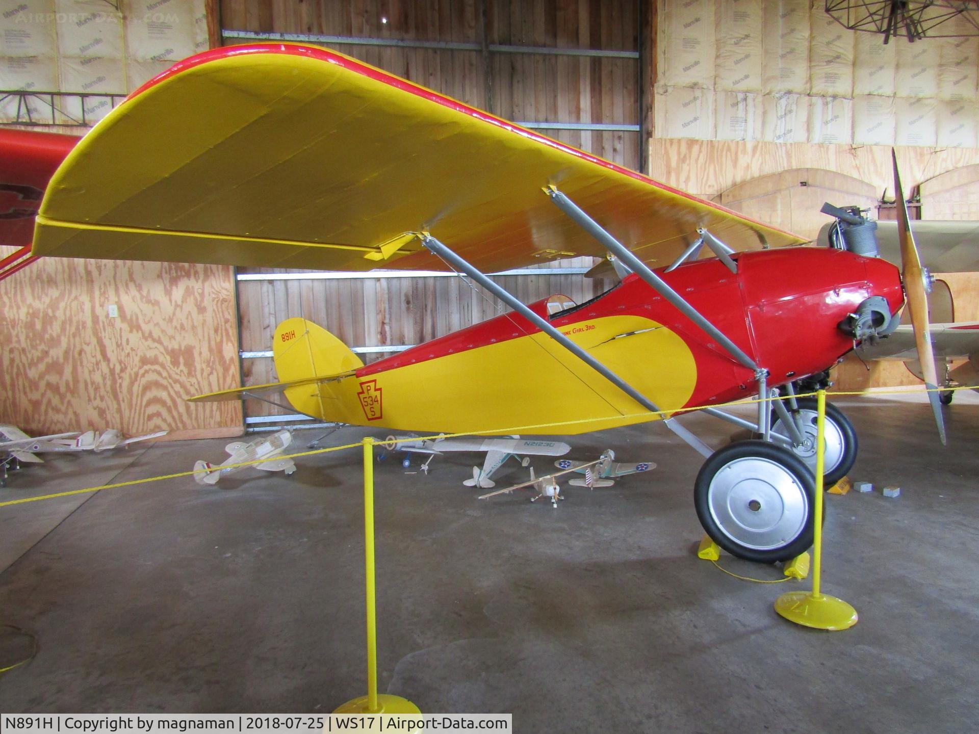 N891H, 1930 Driggers 1-A C/N 1, at pioneer