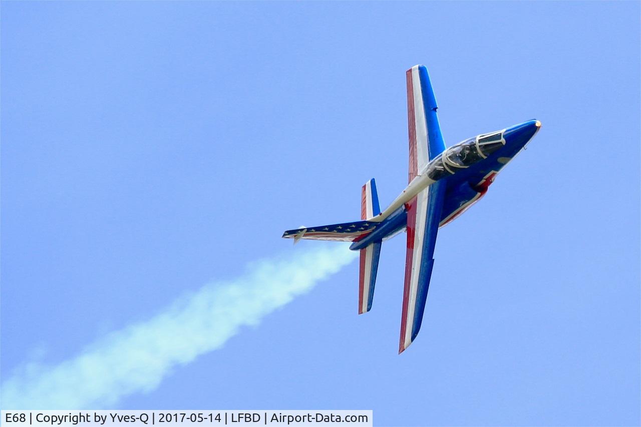 E68, Dassault-Dornier Alpha jet E C/N E68, Dassault-Dornier Alpha Jet E (F-TEMO), Athos 08 of Patrouille de France 2017, Bordeaux-Mérignac Air Base 106 (LFBD-BOD) Open day 2017