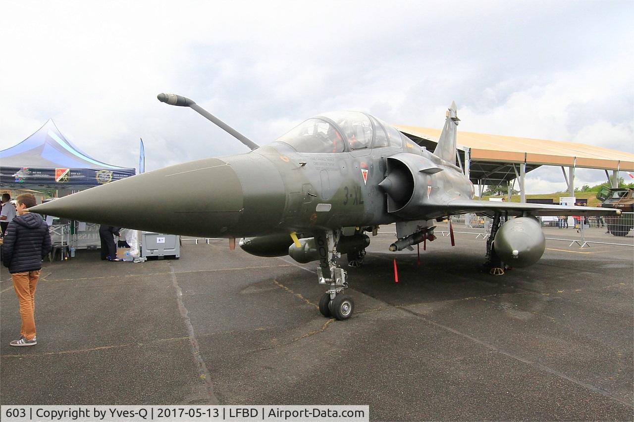 603, Dassault Mirage 2000D C/N 394, Dassault Mirage 2000D (3-XL), Static display, Bordeaux-Mérignac Air Base 106 (LFBD-BOD) Open day 2017
