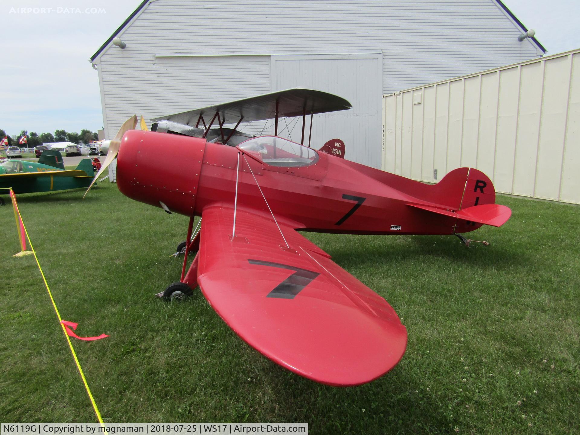 N6119G, 1998 Pobjoy Airmotors 1930 Special Replica C/N T-9, nice replica