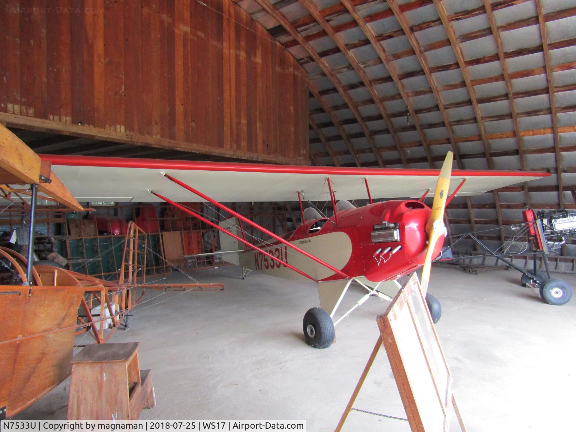 N7533U, 1966 Pietenpol B4A Air Camper C/N 20, at pioneer
