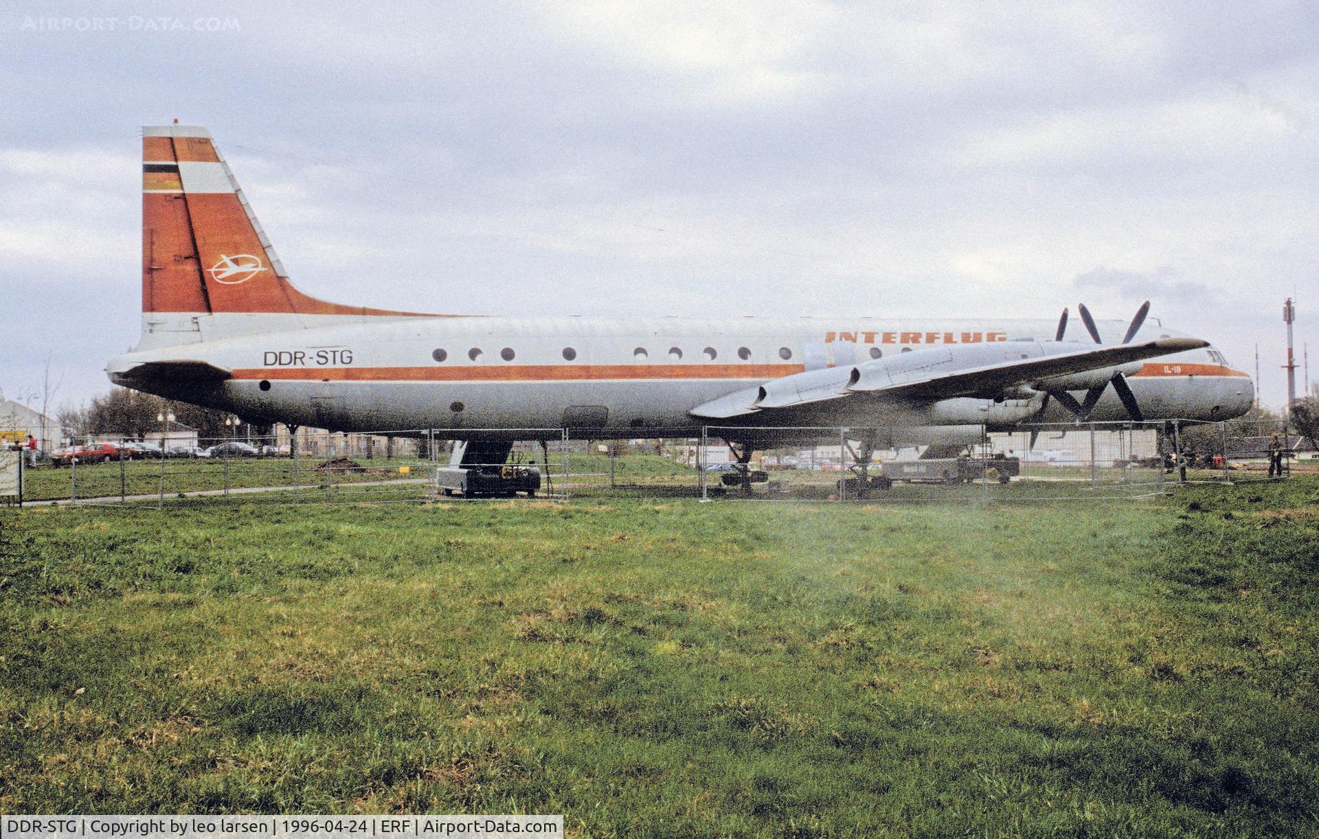 DDR-STG, 1962 Ilyushin Il-18D C/N 182004402, Erfurt 24.4.1996