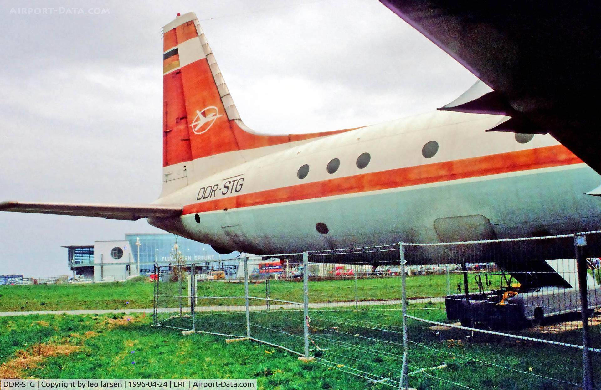 DDR-STG, 1962 Ilyushin Il-18D C/N 182004402, Erfurt 24.4.1996