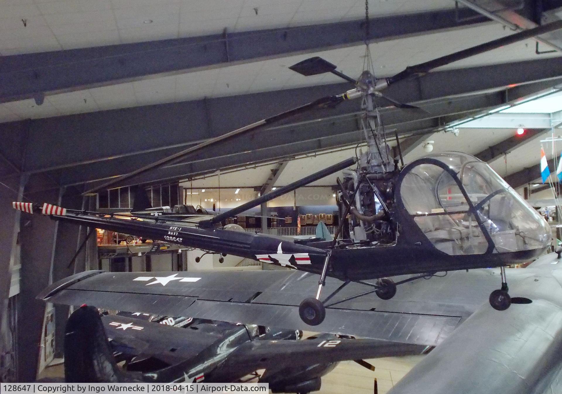 128647, 1950 Hiller HTE-1 C/N Not found 128647, Hiller HTE-1 at the NMNA, Pensacola FL