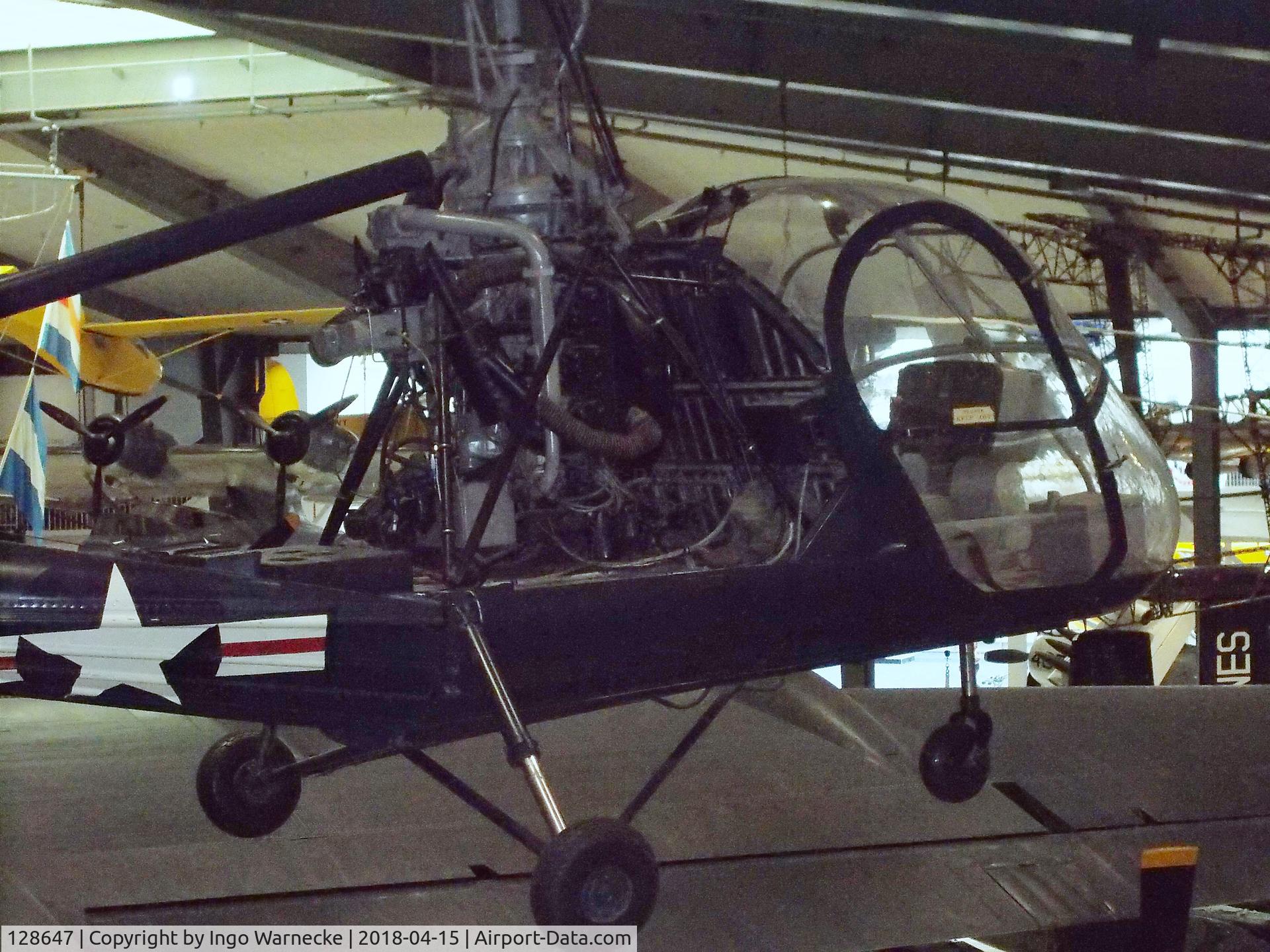 128647, 1950 Hiller HTE-1 C/N Not found 128647, Hiller HTE-1 at the NMNA, Pensacola FL