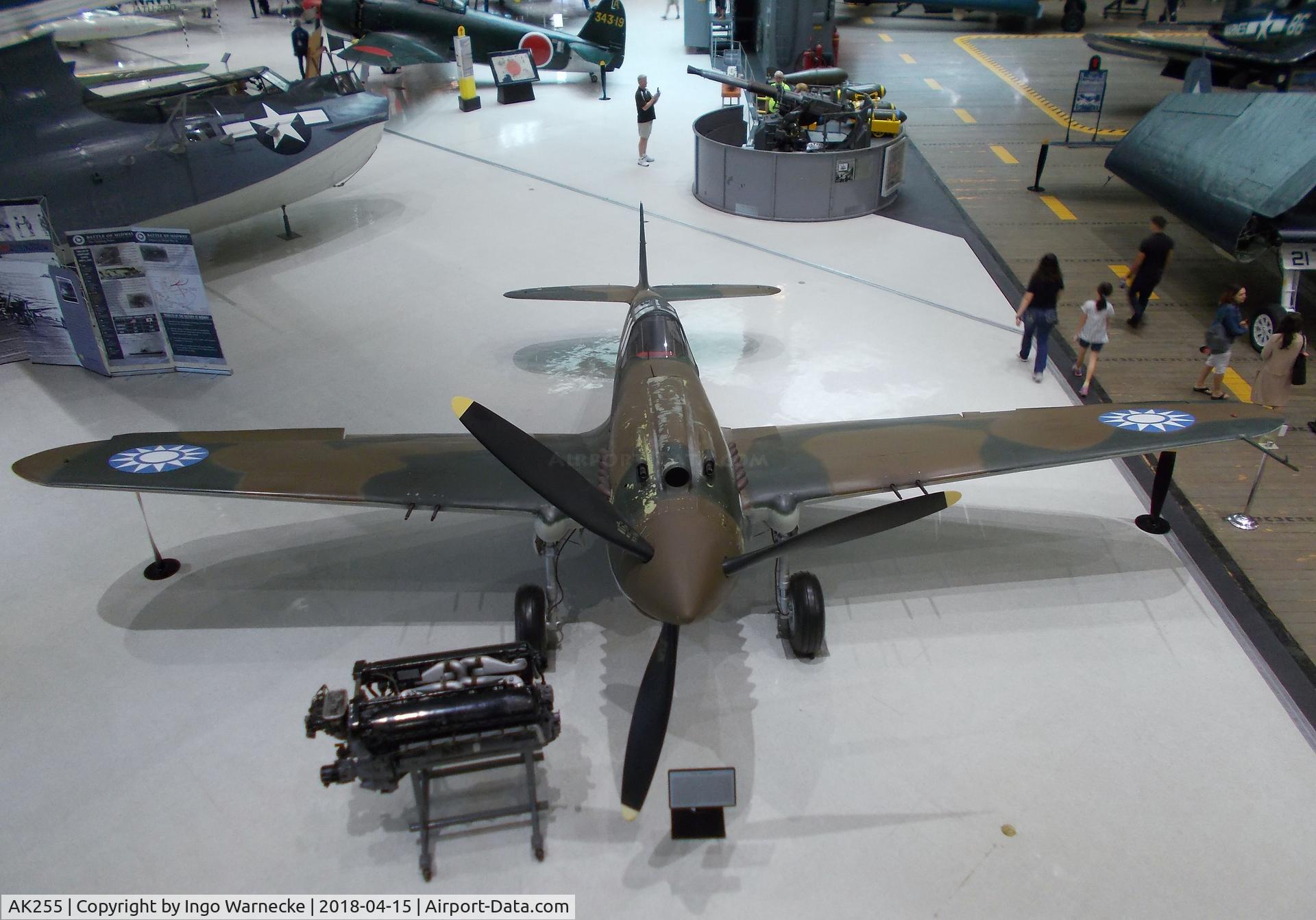 AK255, 1942 Curtiss P-40C Tomahawk Mk.IIb C/N 14737, Curtiss P-40C Tomahawk Mk IIb at the NMNA, Pensacola FL