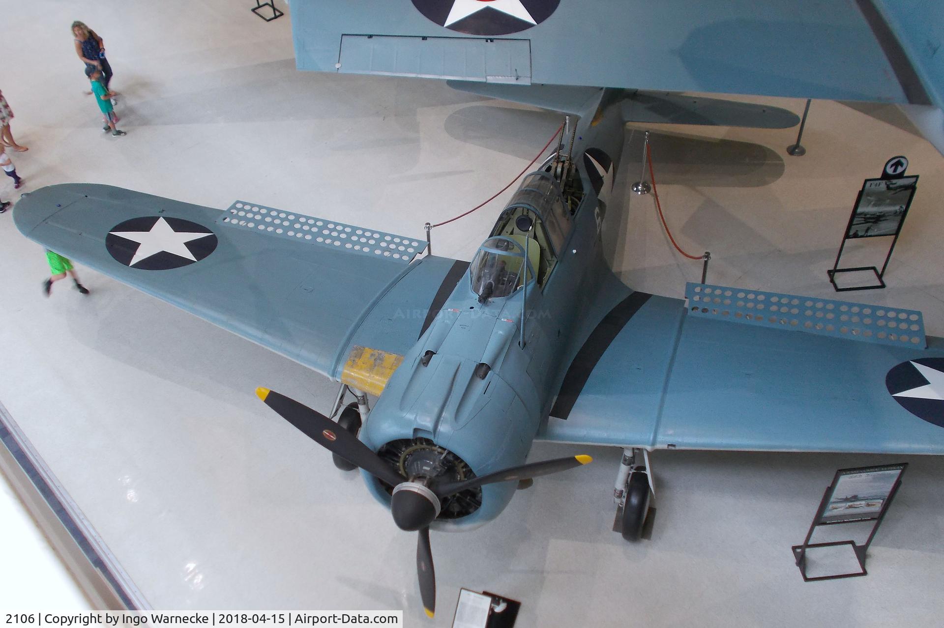 2106, 1940 Douglas SBD-2 Dauntless C/N 632, Douglas SBD-2 Dauntless at the NMNA, Pensacola FL