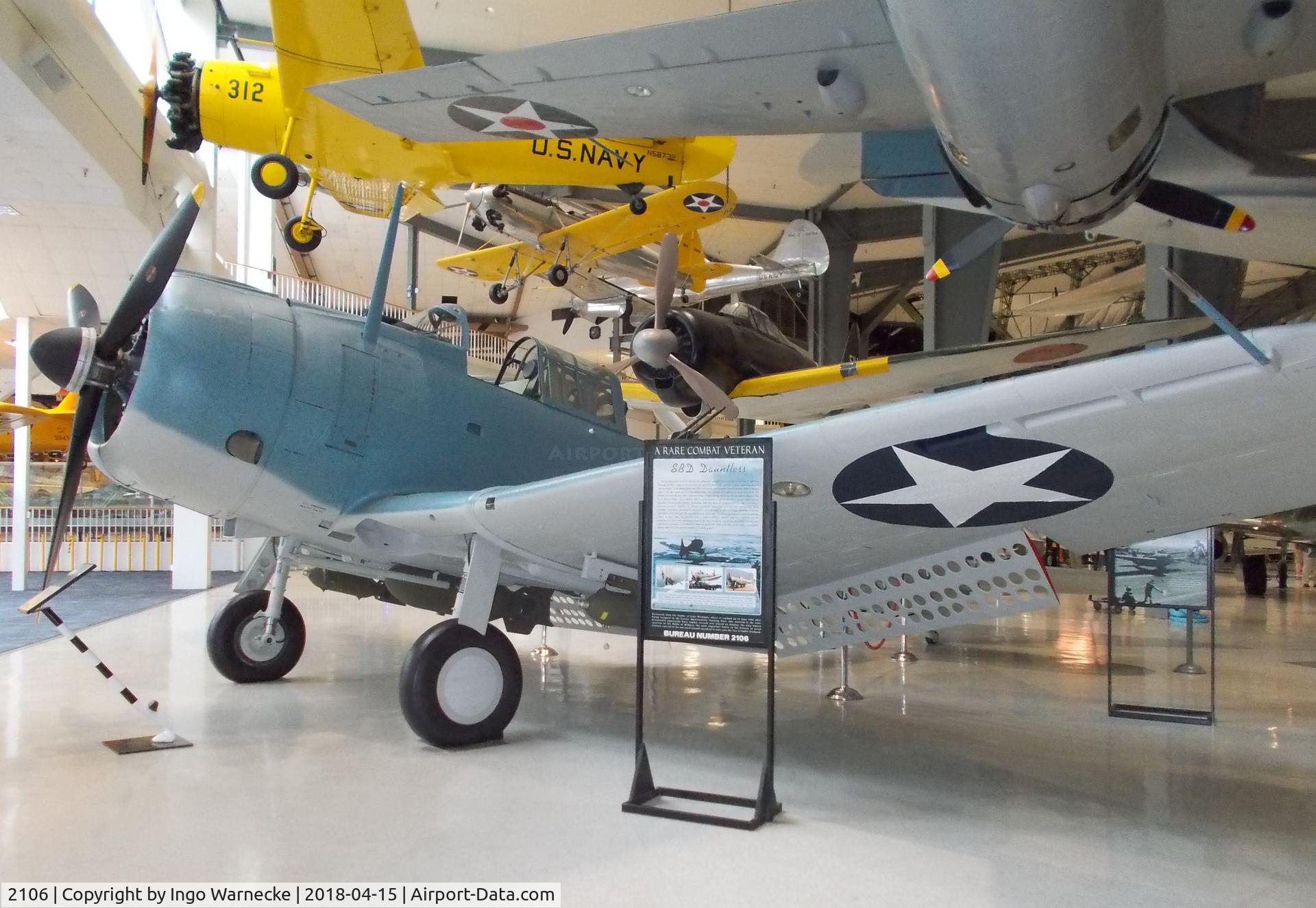 2106, 1940 Douglas SBD-2 Dauntless C/N 632, Douglas SBD-2 Dauntless at the NMNA, Pensacola FL