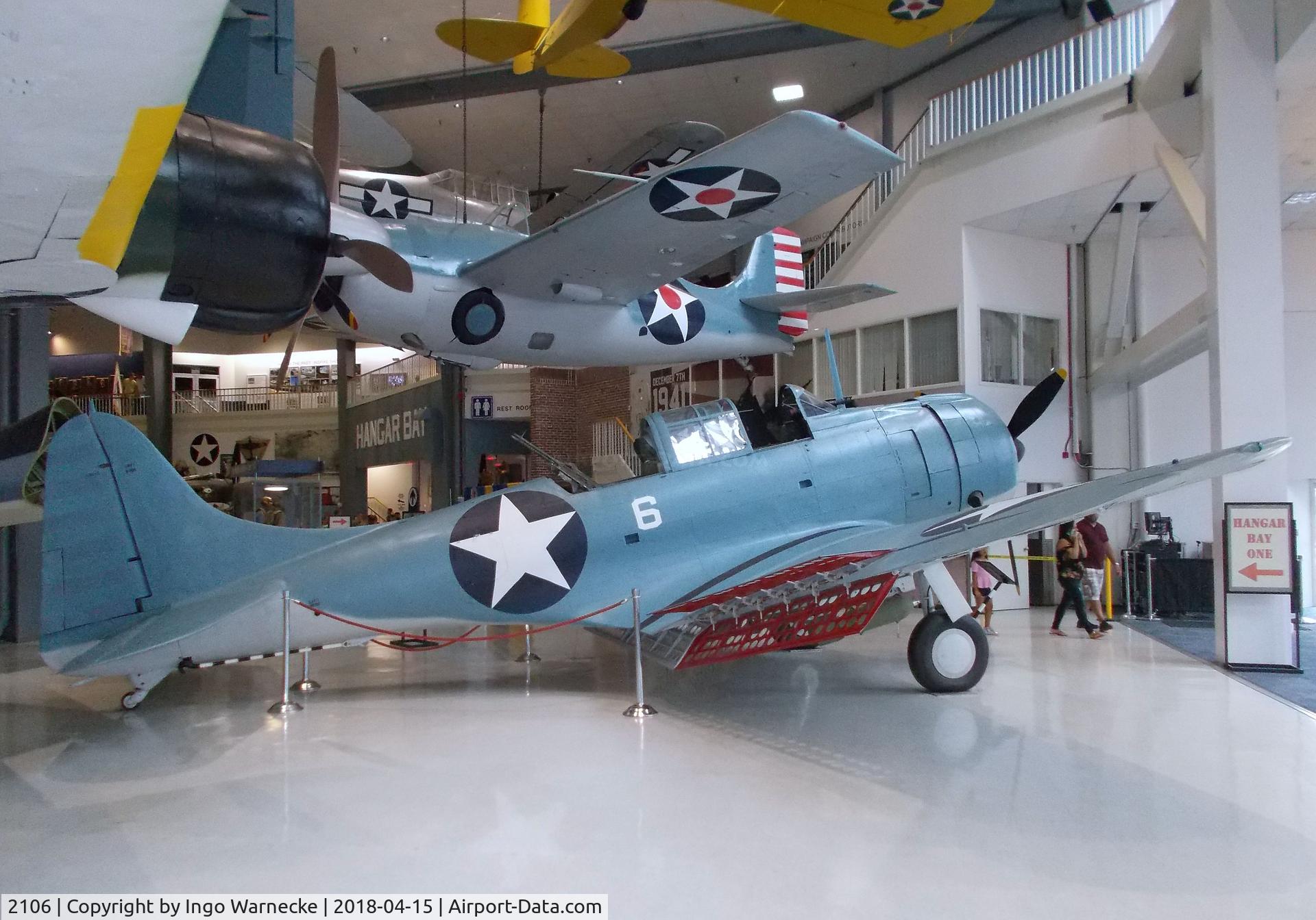 2106, 1940 Douglas SBD-2 Dauntless C/N 632, Douglas SBD-2 Dauntless at the NMNA, Pensacola FL