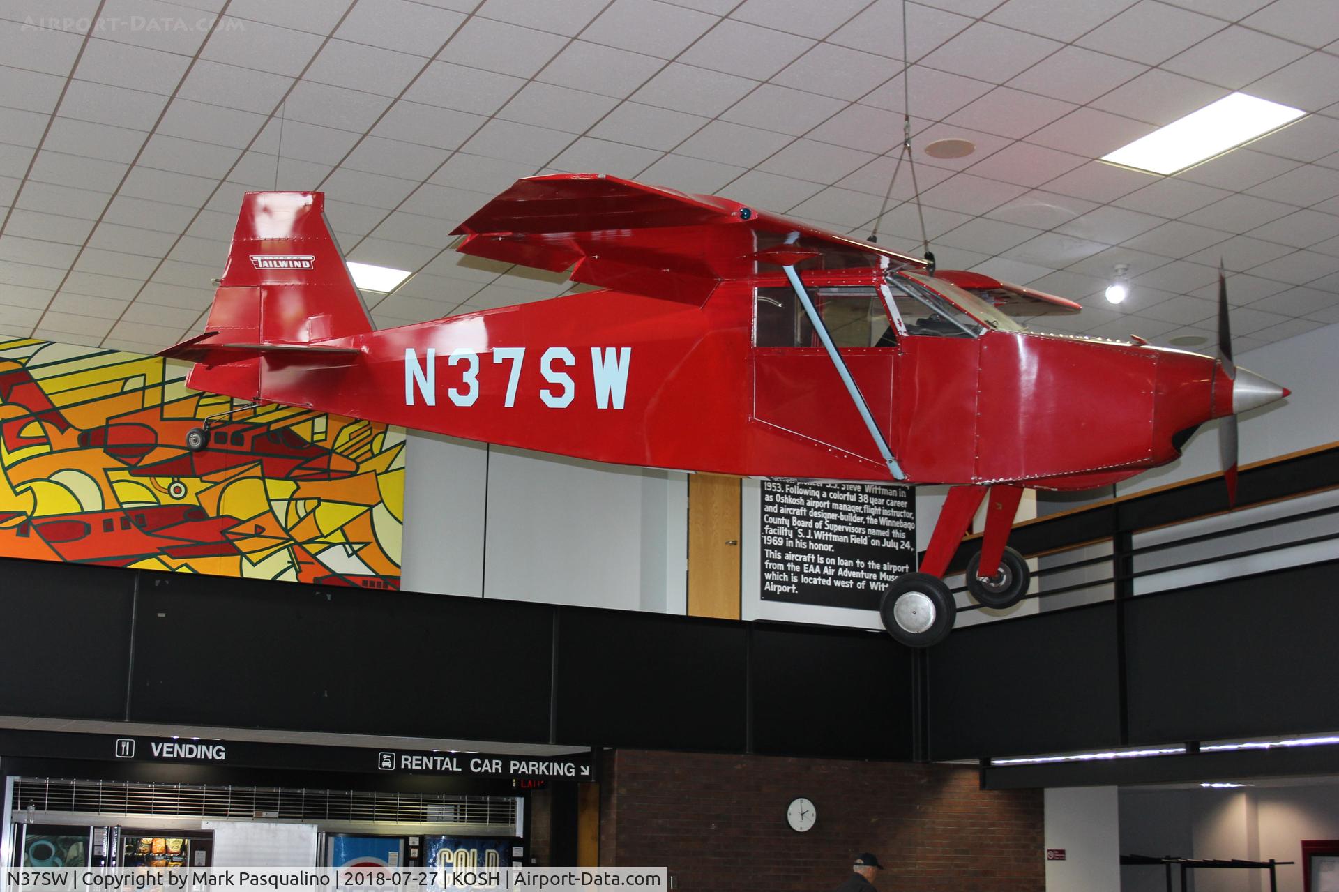 N37SW, 1974 Wittman Tailwind C/N 12, Wittman Tailwind