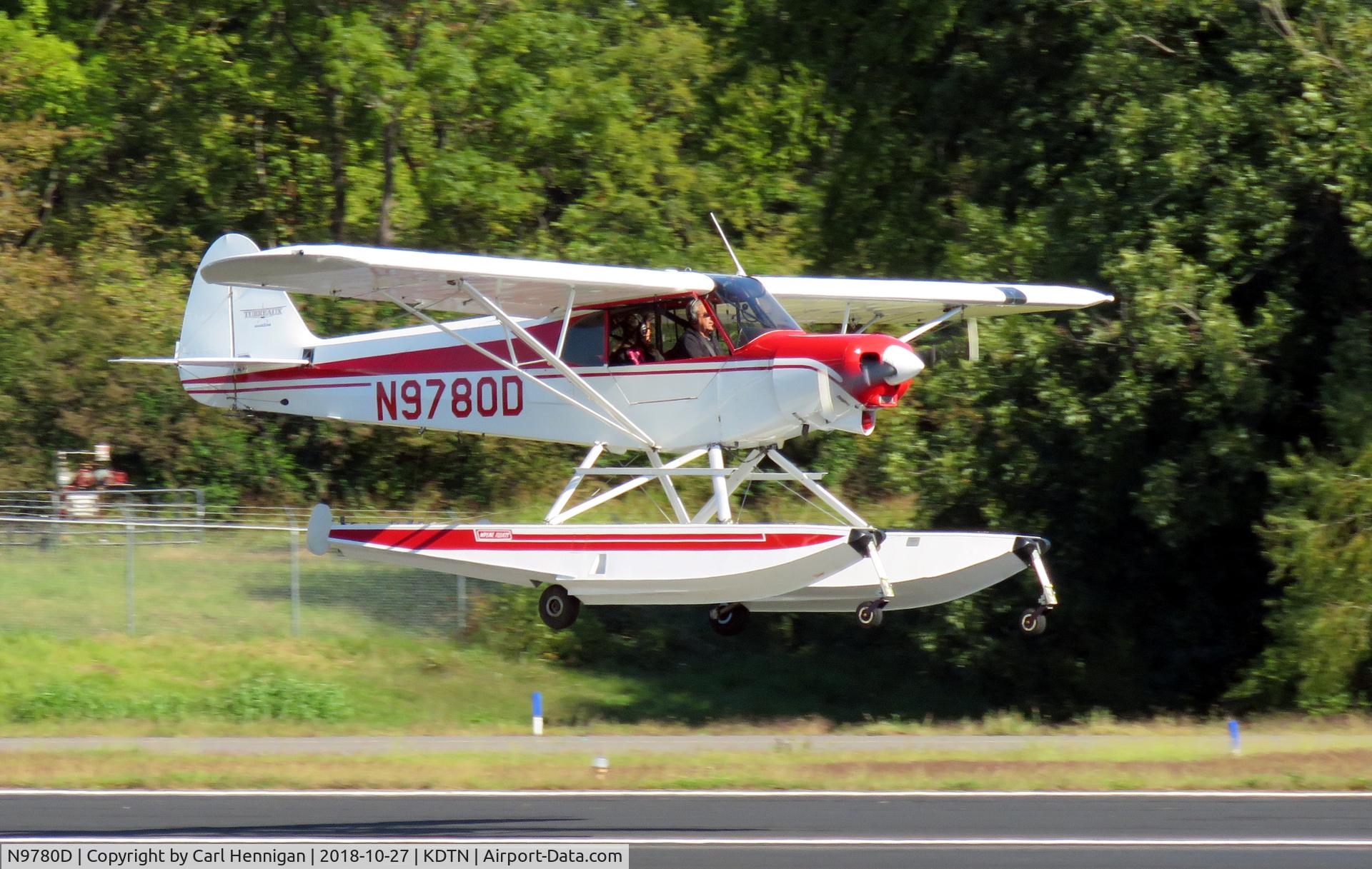 N9780D, 1959 Piper PA-18A-150 Super Cub C/N 18-6849, Landing runway 14