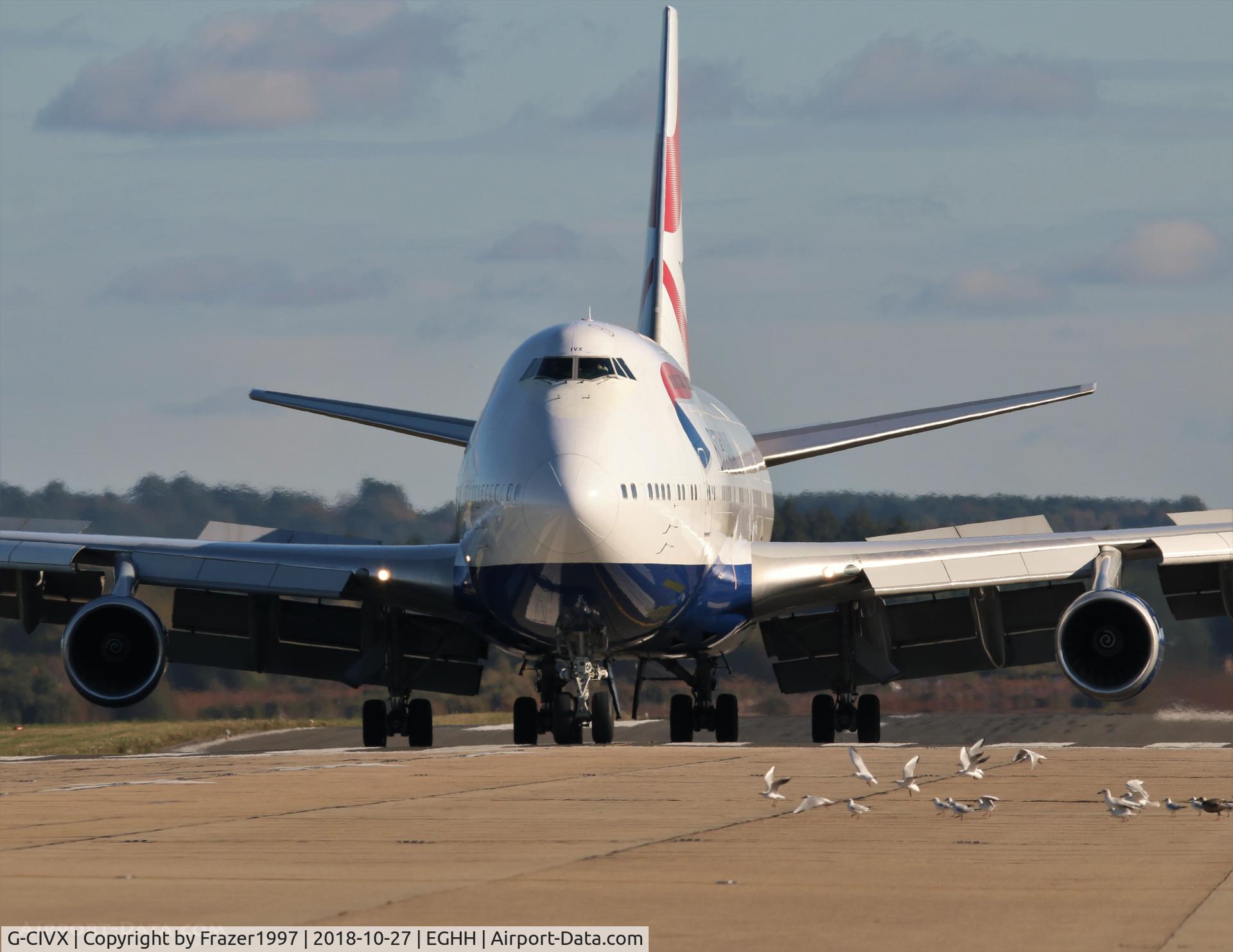 G-CIVX, 1998 Boeing 747-436 C/N 28852, Landing at EGHH from KJFK