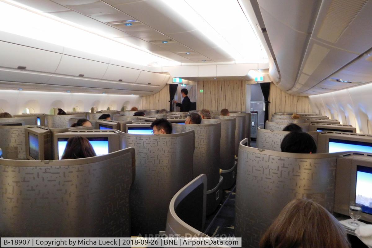 B-18907, 2017 Airbus A350-941 C/N 105, The beautiful C-class on CI's new A350-900 (AKL-BNE-TPE)