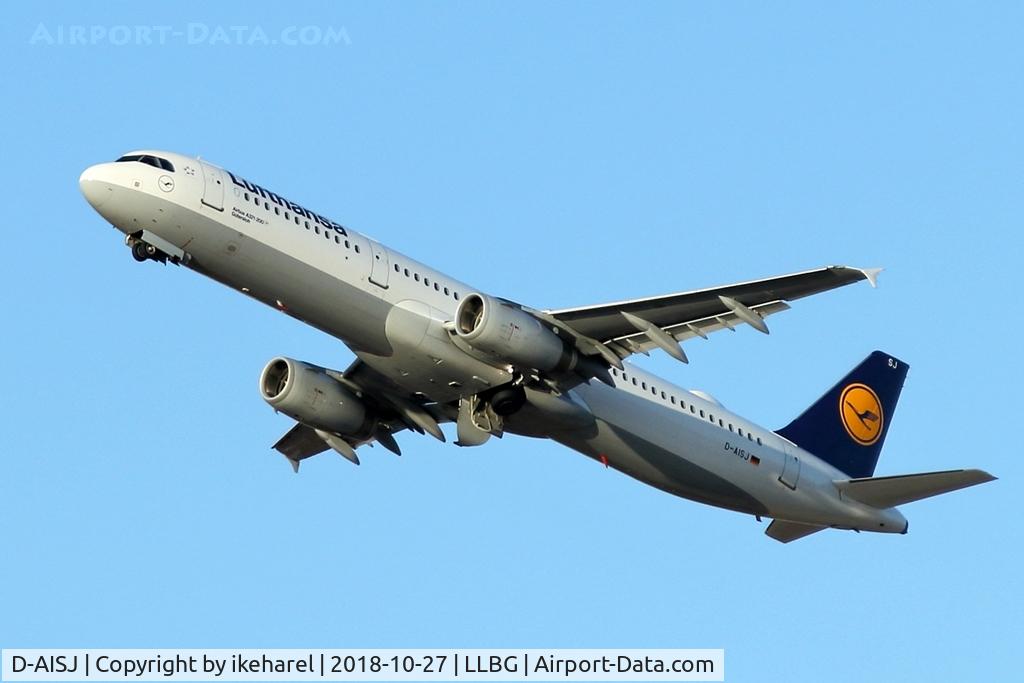 D-AISJ, 2008 Airbus A321-231 C/N 3360, Flight to Frankfurt.