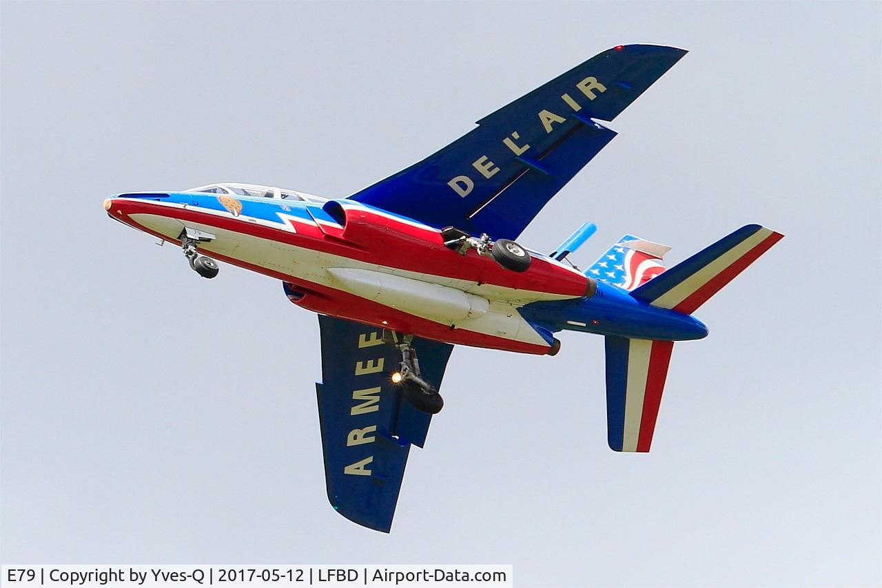 E79, Dassault-Dornier Alpha Jet E C/N E79, Dassault-Dornier Alpha Jet E (F-TENA), Athos 5 of Patrouille de France 2017, On final rwy 23, Bordeaux-Mérignac Air Base 106 (LFBD-BOD) open dAY 2017