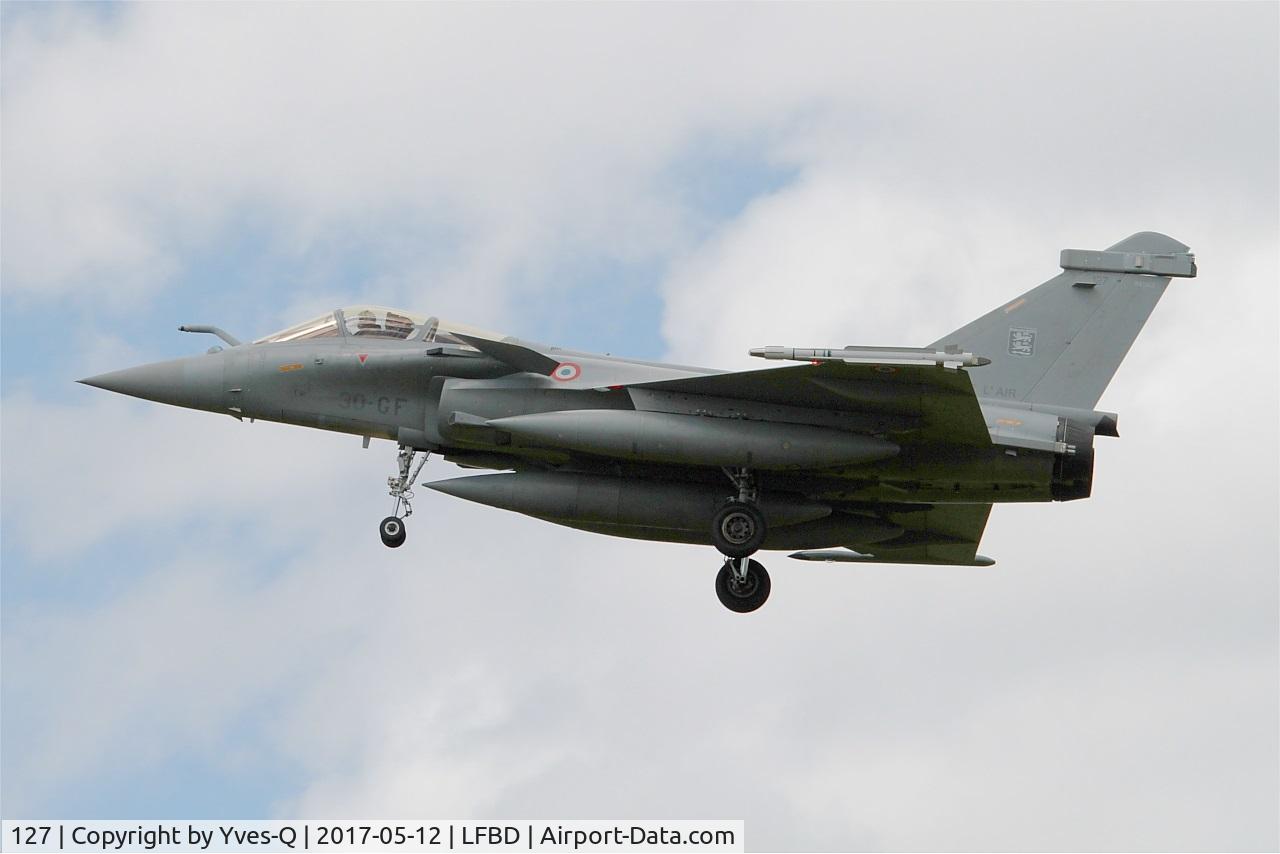 127, Dassault Rafale C C/N 127, Dassault Rafale C, On final rwy 23, Bordeaux-Mérignac Air Base 106 (LFBD-BOD)