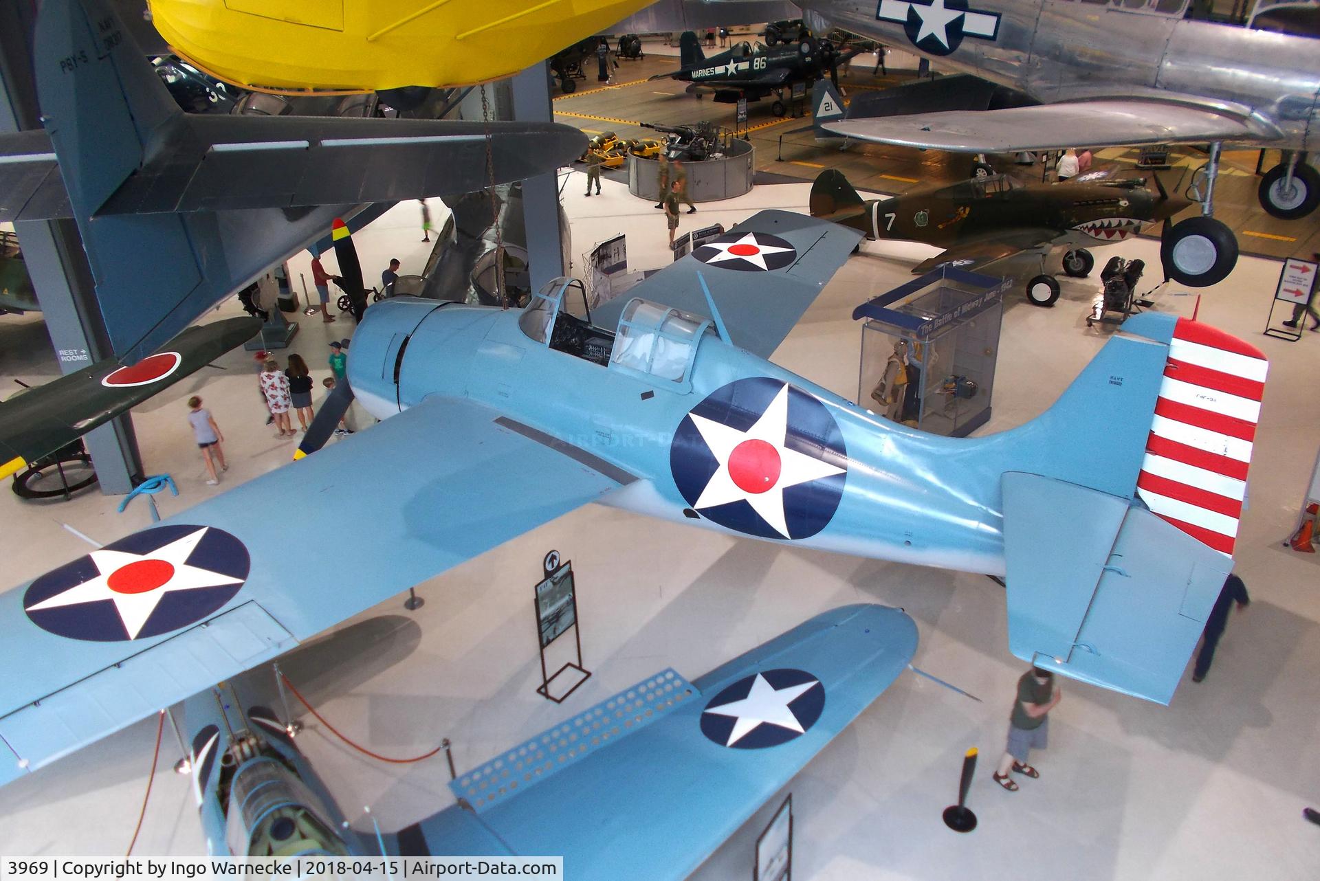 3969, Grumman F4F-3A Wildcat C/N 851, Grumman F4F-3A Wildcat at the NMNA, Pensacola FL