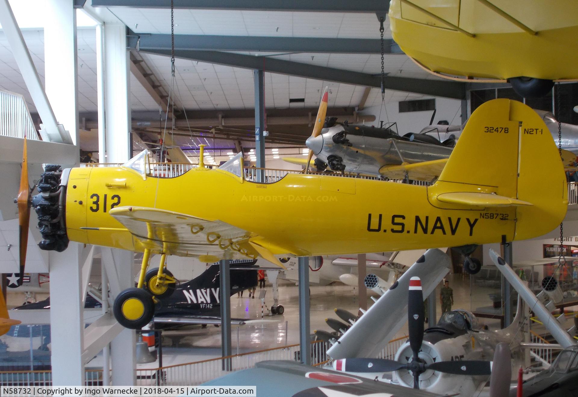 N58732, 1943 Timm N2T-1 C/N 216, Timm N2T-1 Tutor at the NMNA, Pensacola FL