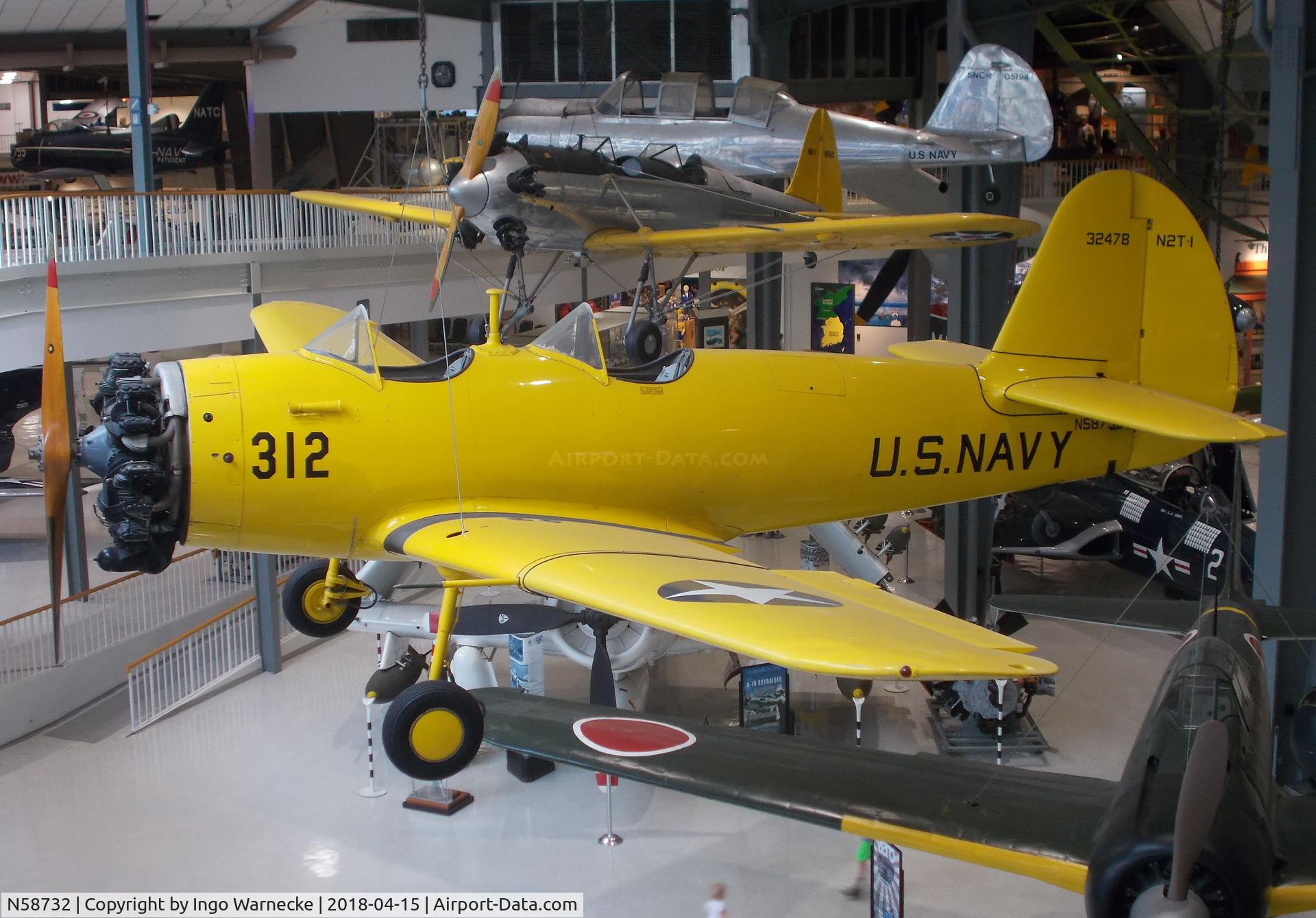 N58732, 1943 Timm N2T-1 C/N 216, Timm N2T-1 Tutor at the NMNA, Pensacola FL