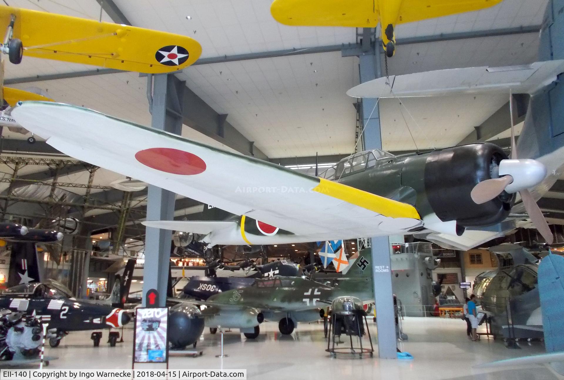 EII-140, 1942 Nakajima A6M2 Model 21 C/N 5450, Mitsubishi A6M2 ZERO at the NMNA, Pensacola FL