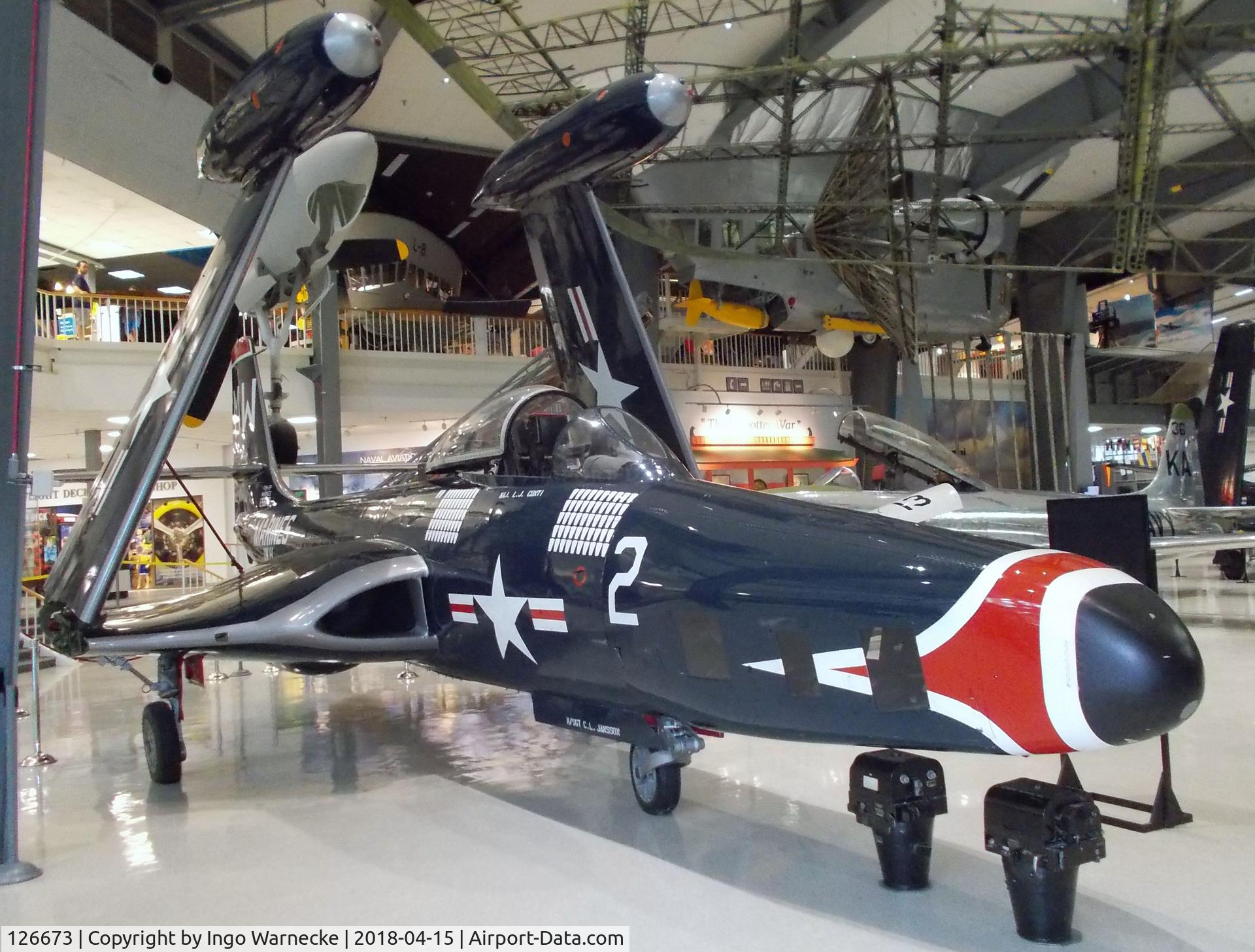 126673, McDonnell F2H-2P Banshee C/N Not found 126673, McDonnell F2H-2P Banshee at the NMNA, Pensacola FL