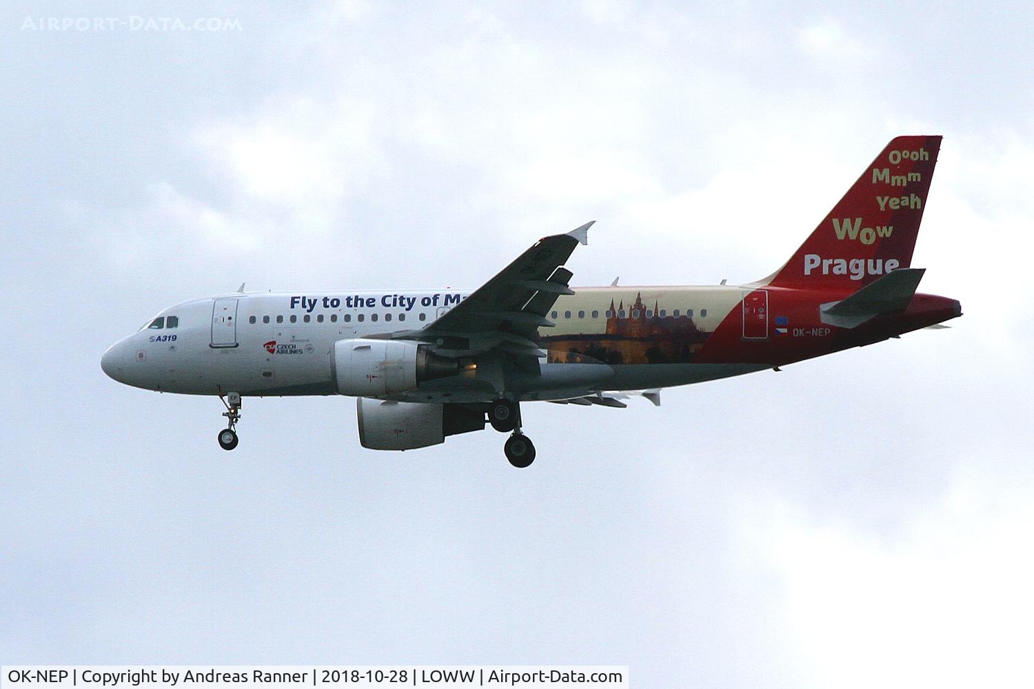 OK-NEP, 2008 Airbus A319-111 C/N 3660, Czech Airlines A319