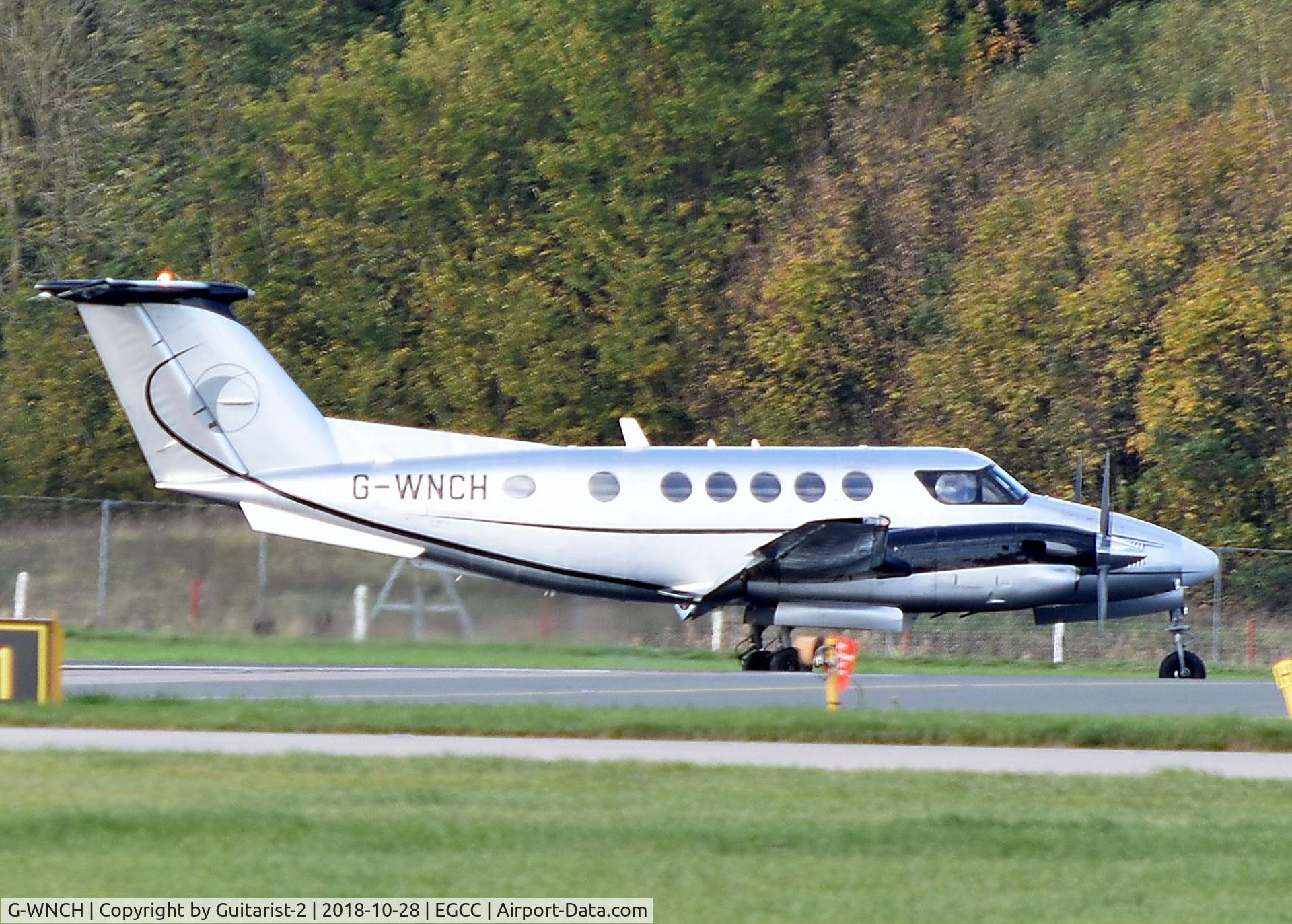 G-WNCH, 1986 Beech B200 Super King Air King Air C/N BB-1259, At Manchester