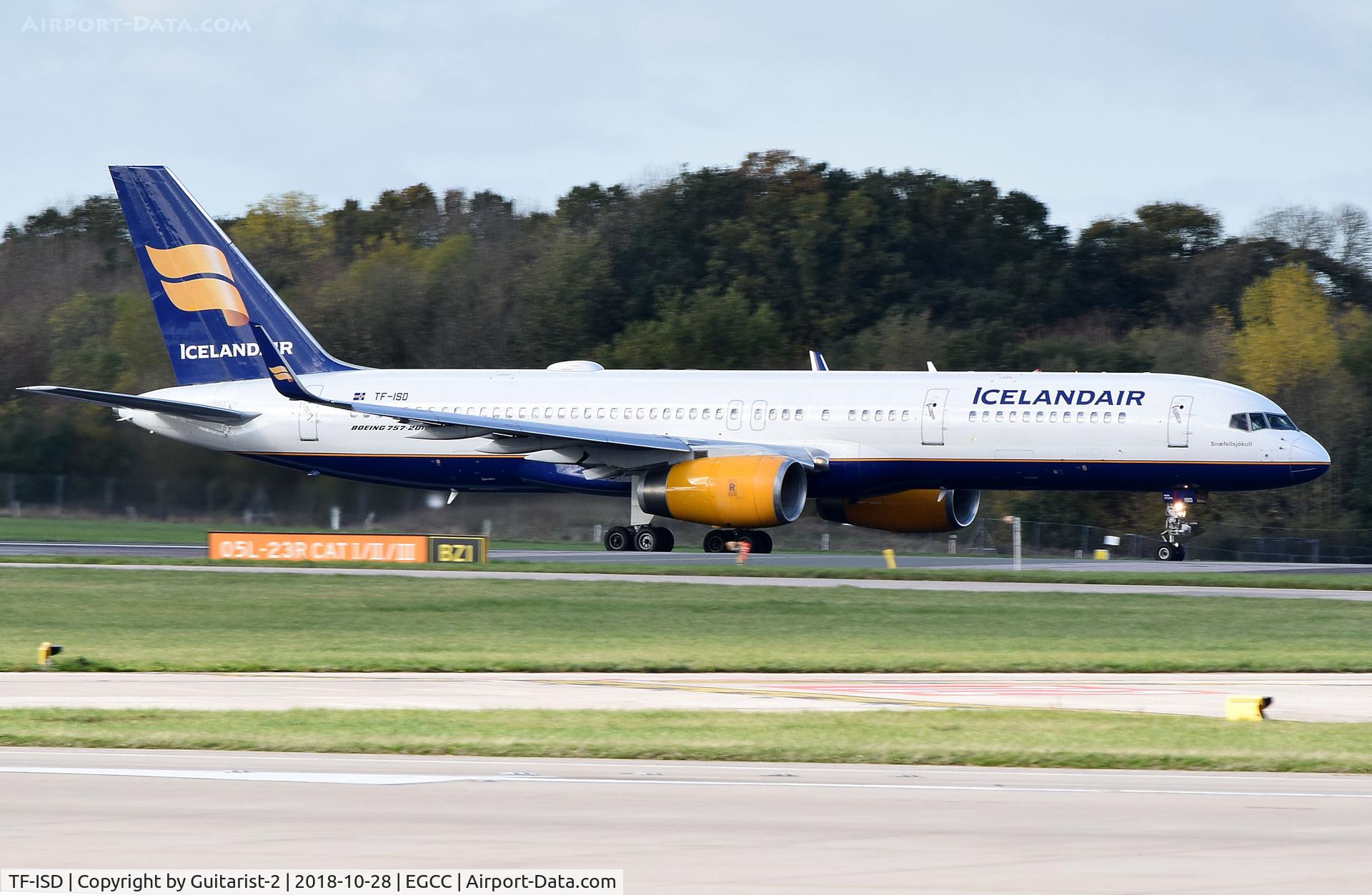 TF-ISD, 1991 Boeing 757-223 C/N 24596, At Manchester
