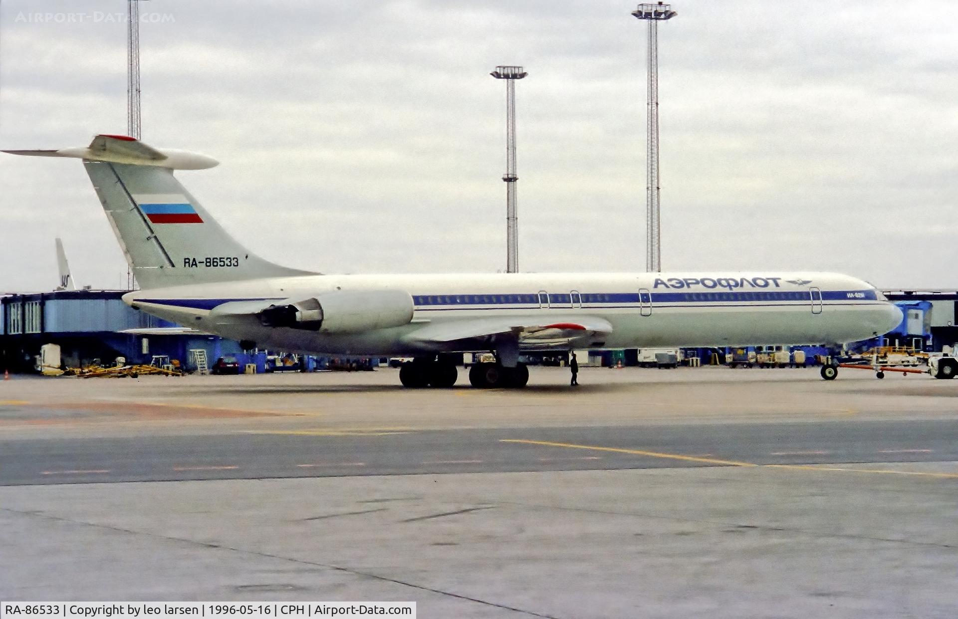 RA-86533, 1983 Ilyushin IL-62M C/N 1343123, Copenhagen 16.5.1996