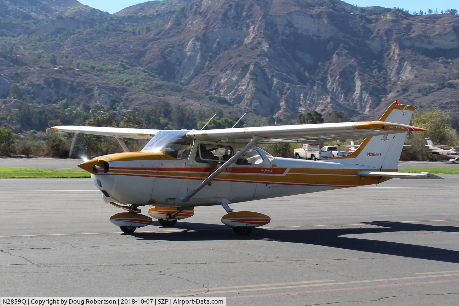N2859Q, 1971 Cessna 172L C/N 17259859, 1971 Cessna 172L SKYHAWK, Lycoming O-320-E2D 150 Hp, taxi