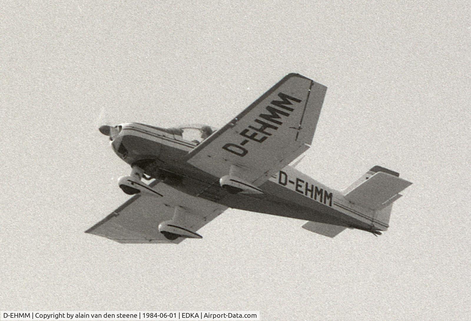 D-EHMM, 1973 Robin DR-400-180R Remorqueur Regent C/N 867, aachen-merzbrück  EDCM, (concrete runway)  ca 1984