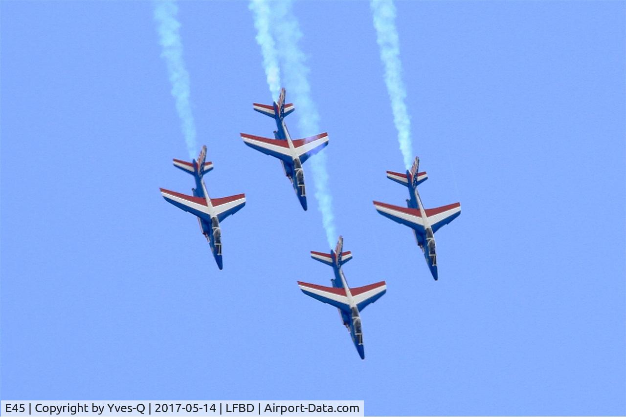 E45, Dassault-Dornier Alpha Jet E C/N E45, Dassault-Dornier Alpha Jet E (F-TETF), Leader of Patrouille de France 2017, Bordeaux-Mérignac Air Base 106 (LFBD-BOD) Open day 2017