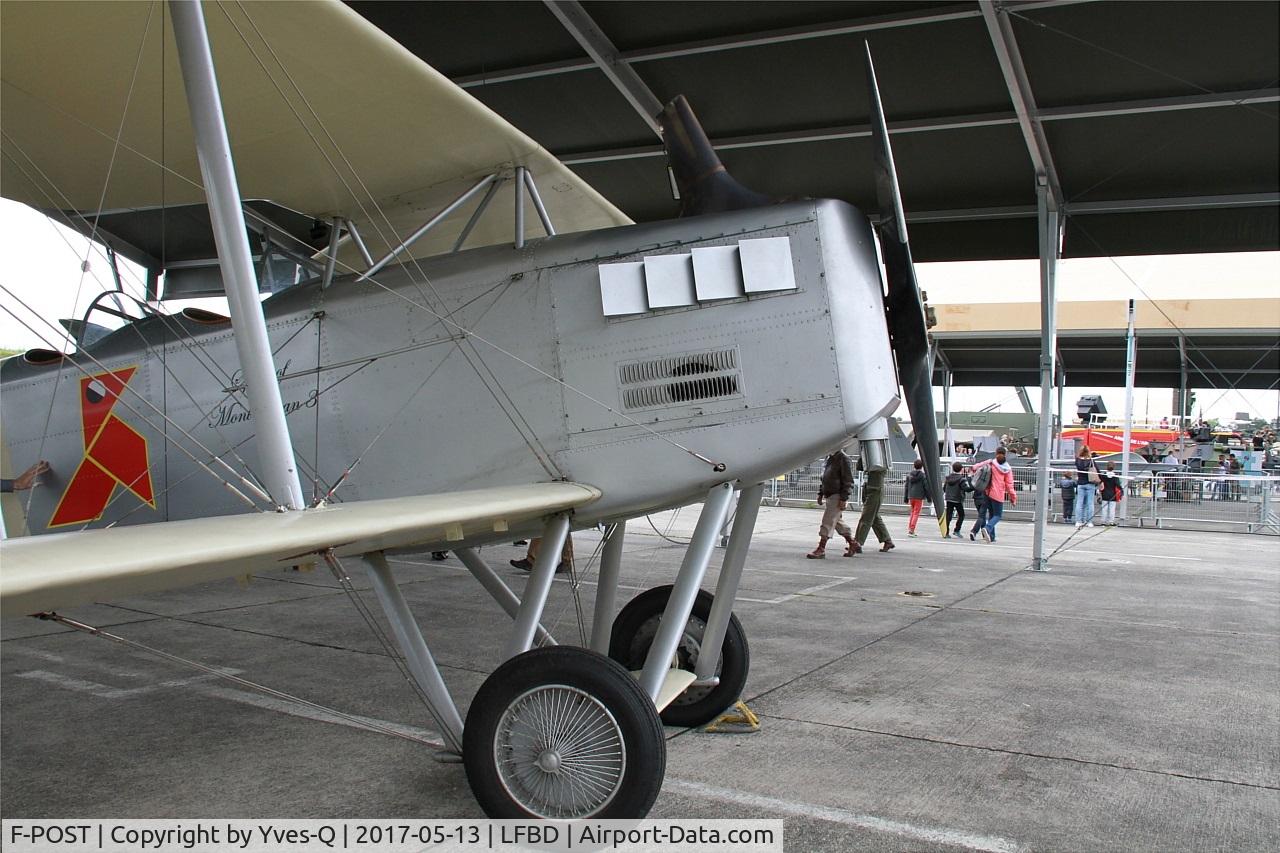 F-POST, Breguet 14P Replica C/N 150AB, Breguet 14P Replica, Static display, Bordeaux-Mérignac airport (LFBD-BOD) Open day 2017