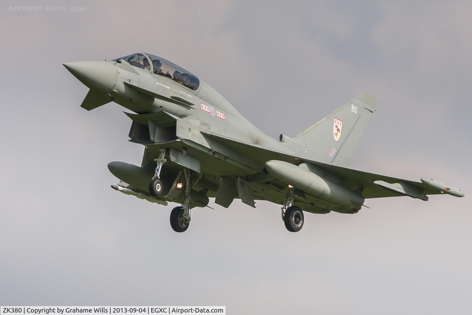 ZK380, 2010 Eurofighter EF-2000 Typhoon T.3 C/N BT025/270, Eurofighter Typhoon T3 ZK380/BG 29 [Reserve] Sqd RAF. Coningsby 4/9/13