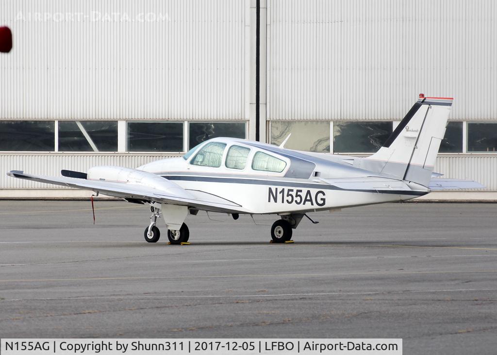 N155AG, 1980 Beech 95-B55 Baron C/N TC2311, Parked at the General Aviation area...