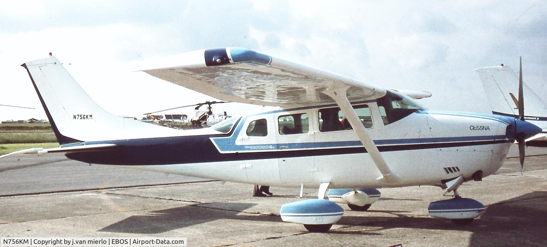 N756KM, 1977 Cessna TU206G Turbo Stationair Turbo Stationair C/N 04152, Staticdisplay Ostend AirShow '80s